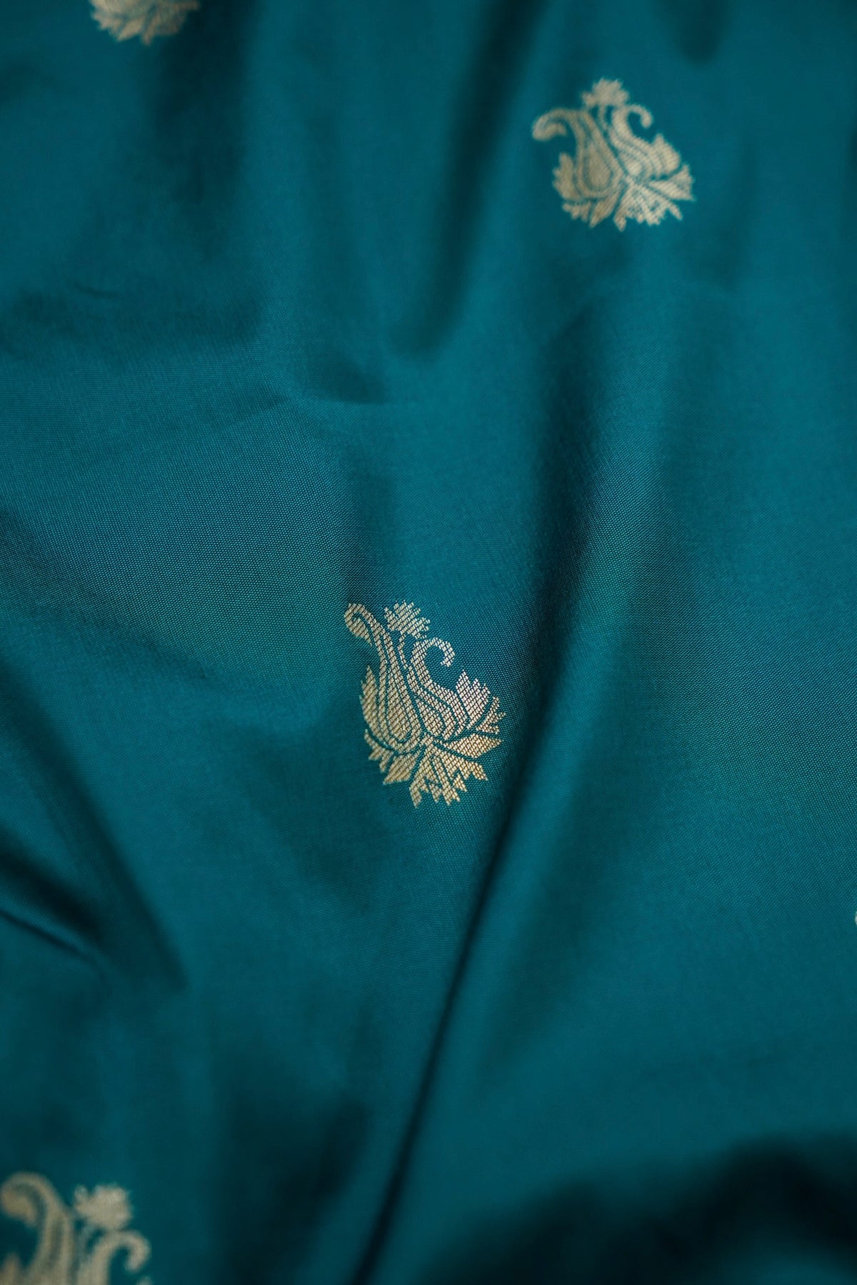 Peshavi - Teal Blue Paithani Silk Saree with Stitched Blouse