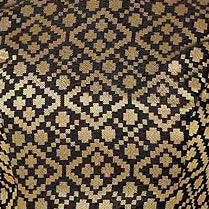 Black Brocade Blouse – Elbow Length Sleeves