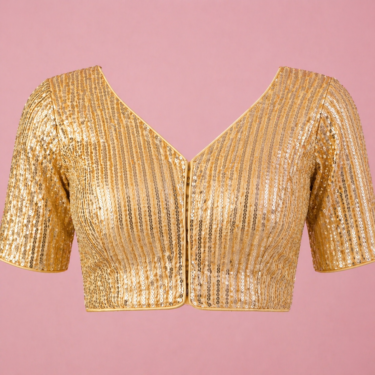 Designer Tissue Silk Saree - Pastel Blue with Readymade Blouse