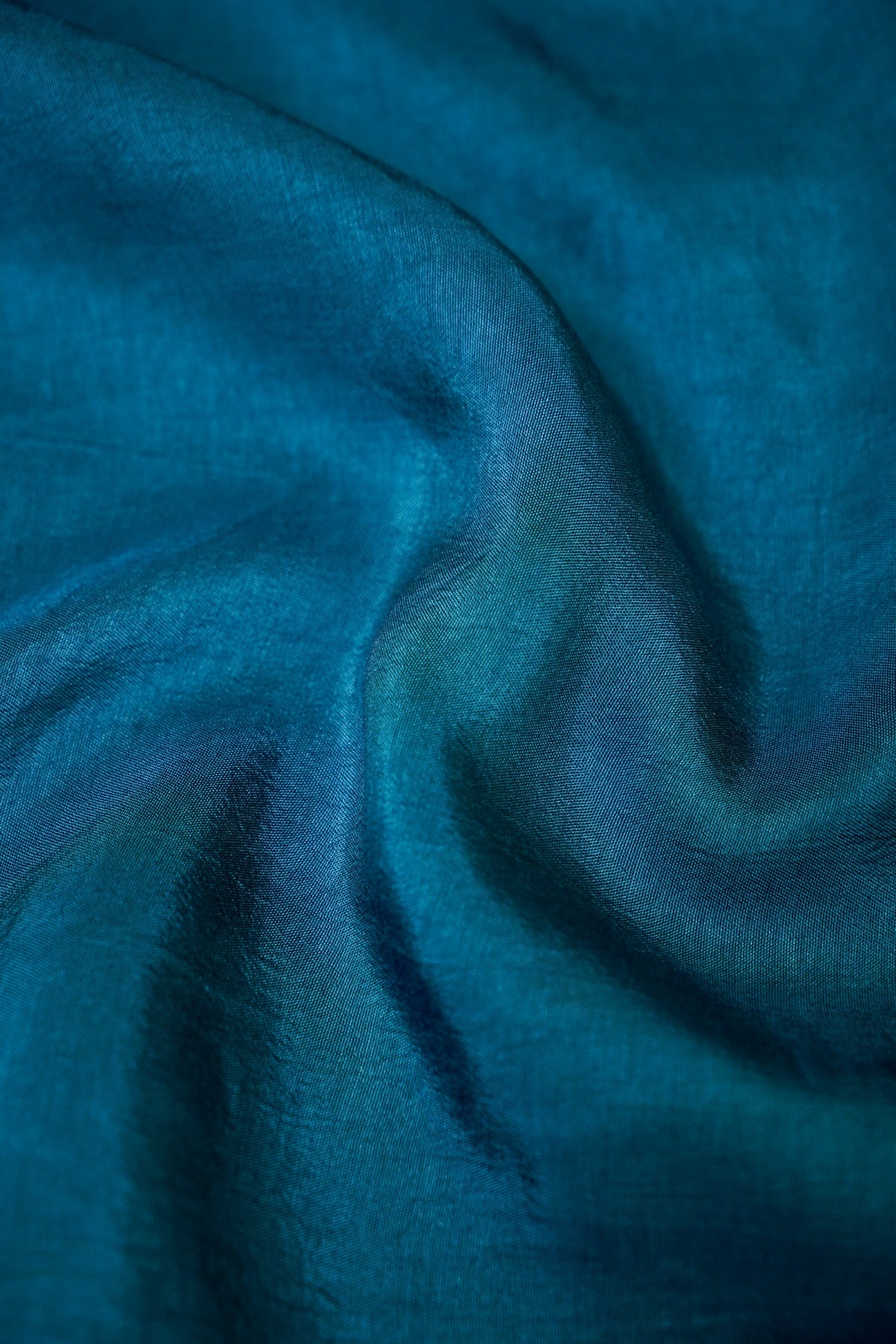 Petrol Blue Checks Pattern Banarasi Dola Silk Saree with Stitched Blouse