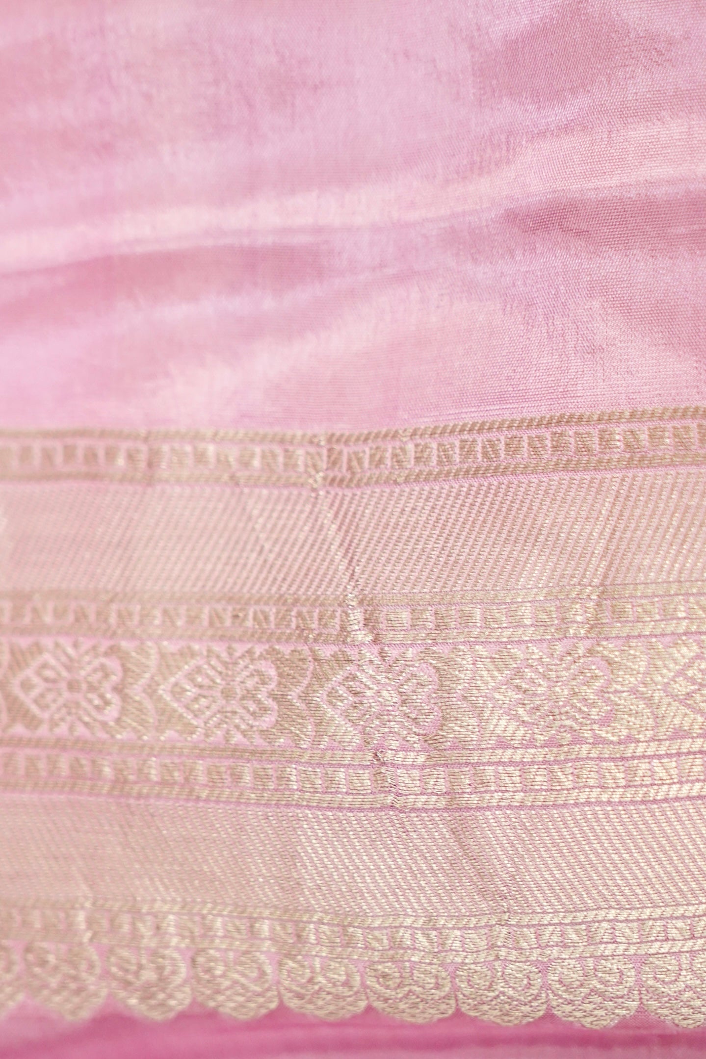 Cherry Red Muslin Silk Saree with Blush Pink Border