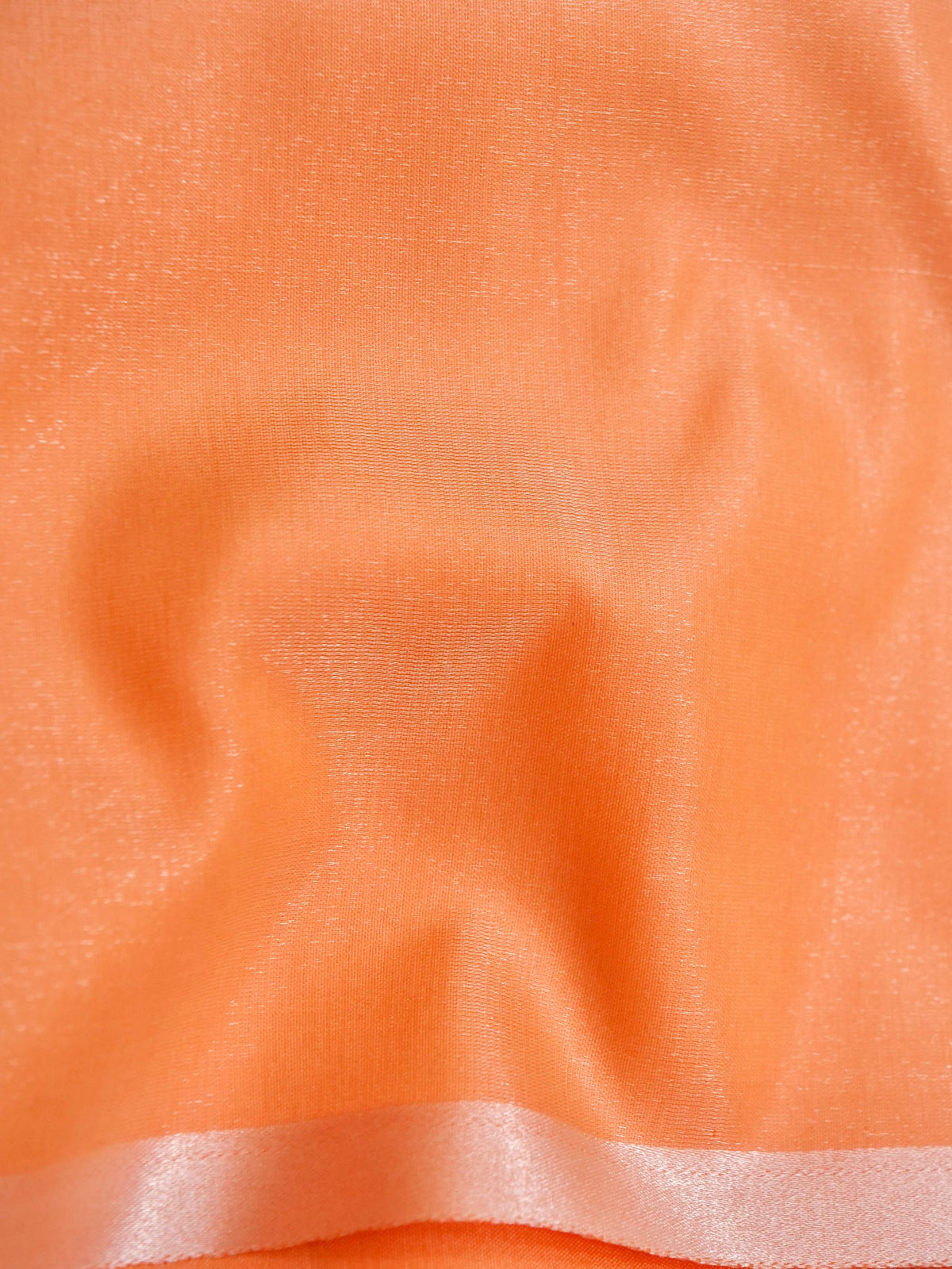 Rich Light Orange Banarasi Silk Saree with Gold Zari Weaving