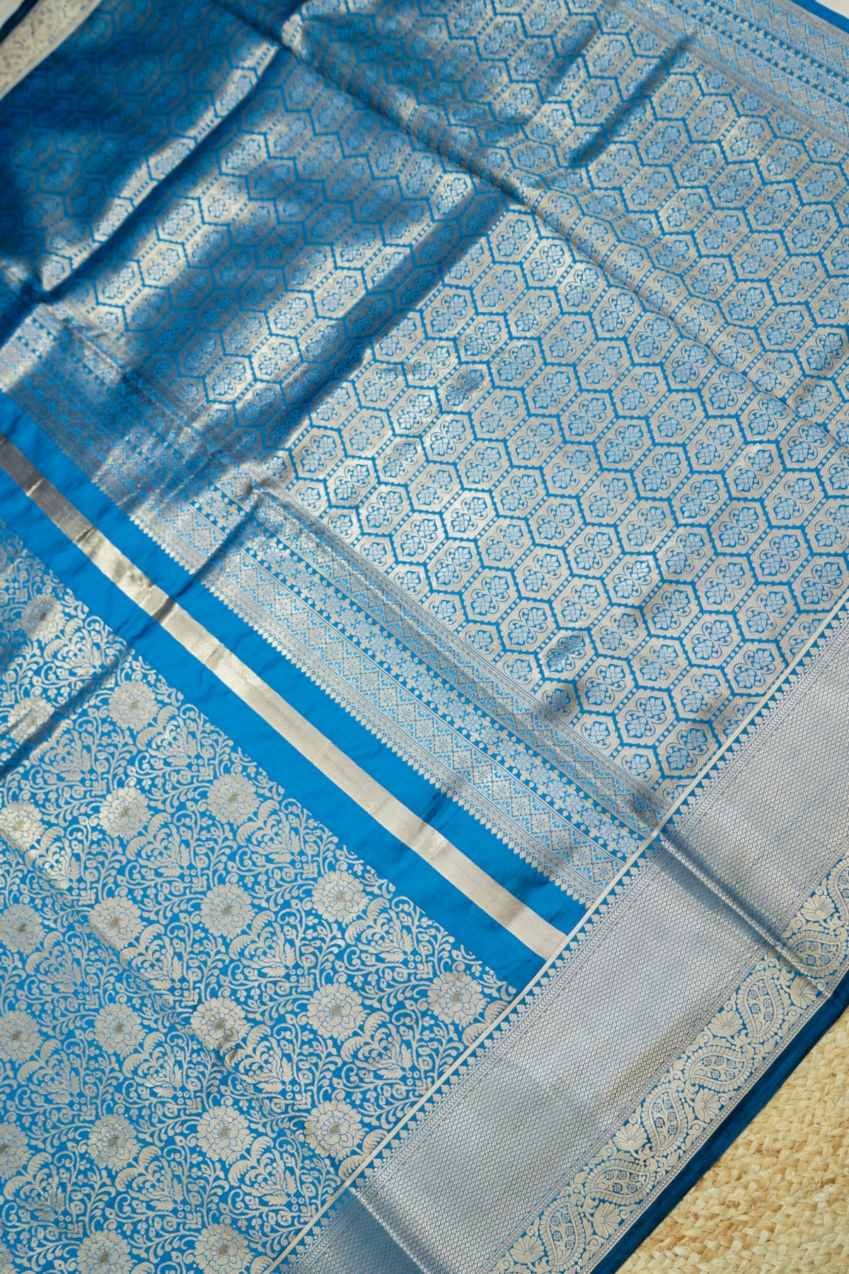 Suvarna - Royal Blue Dharmavaram Tissue Silk Saree