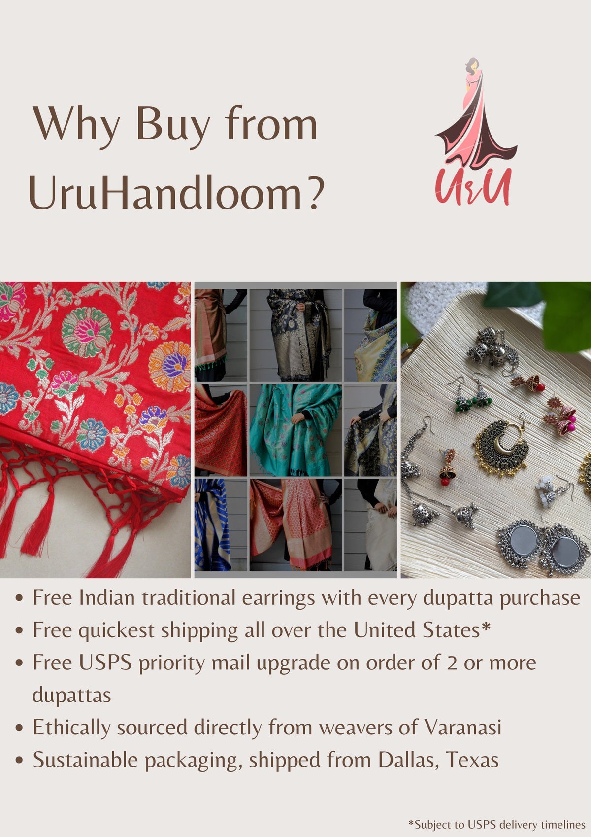 Banarasi Silk Dupatta with Gold Weaving - Rani Pink