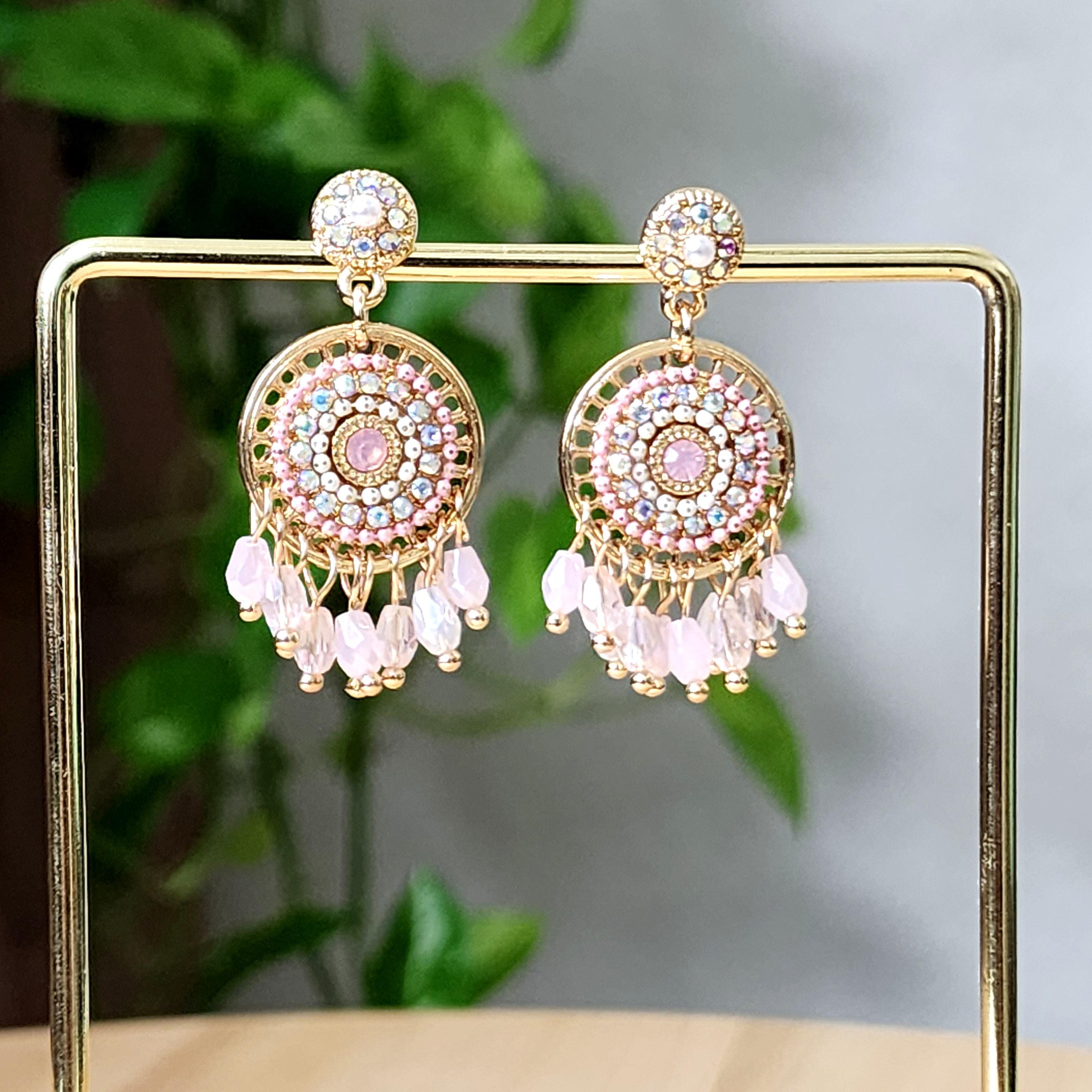 Ethnic Style Round Tassel Earrings