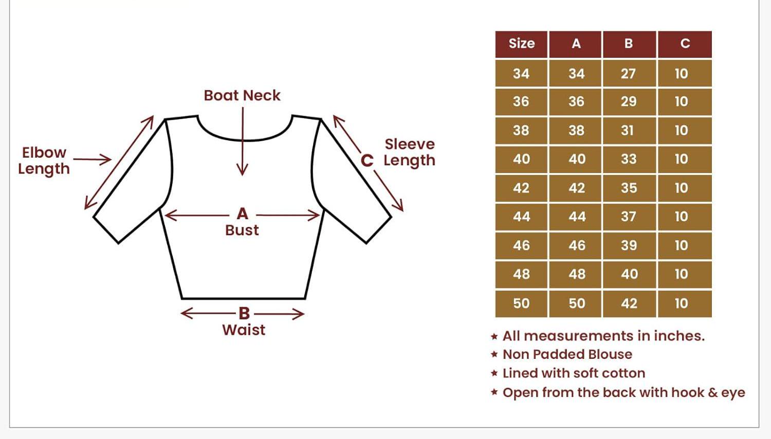 Black Brocade Blouse – Elbow Length Sleeves