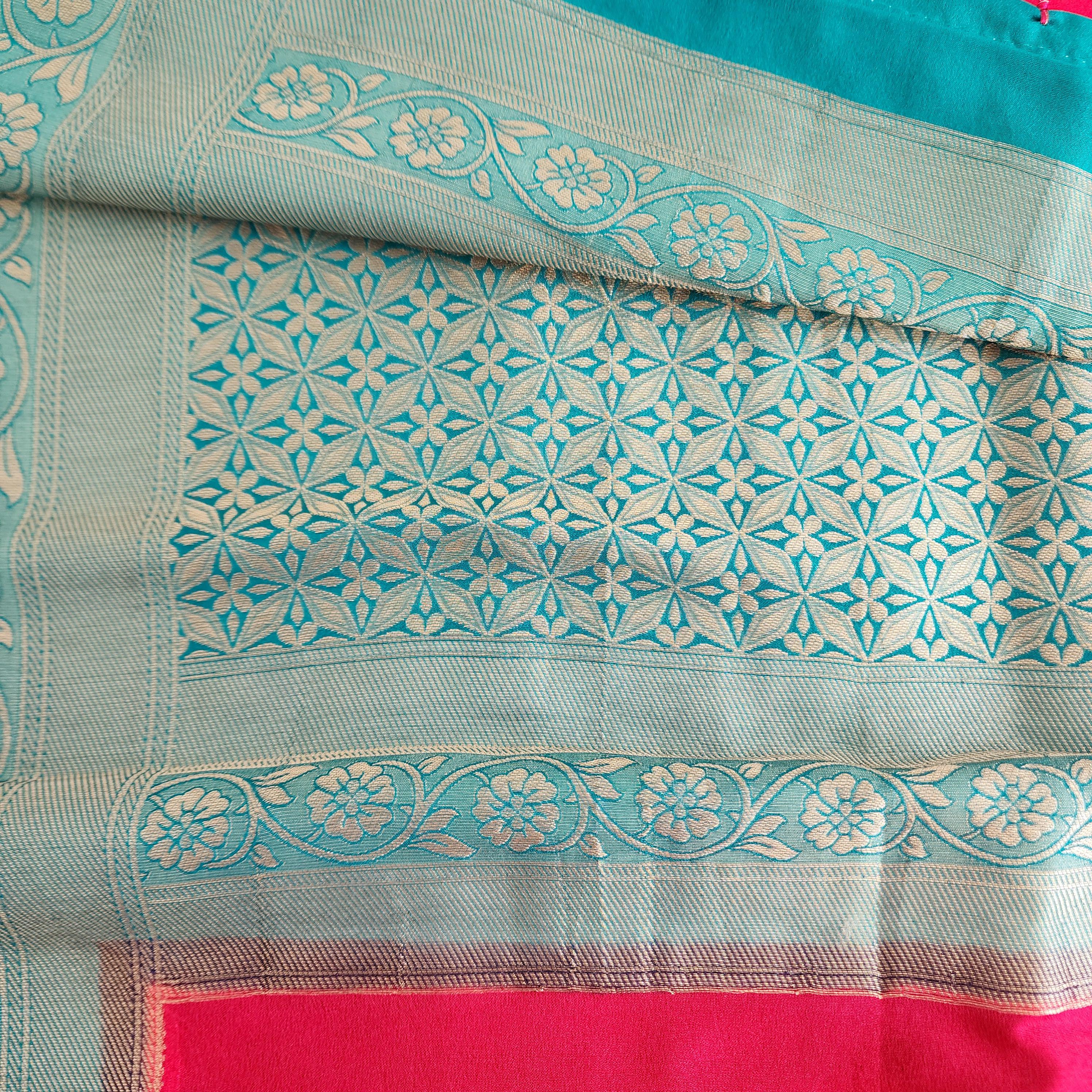 Banarasi Khaddi Silk Saree with Mango boota motif