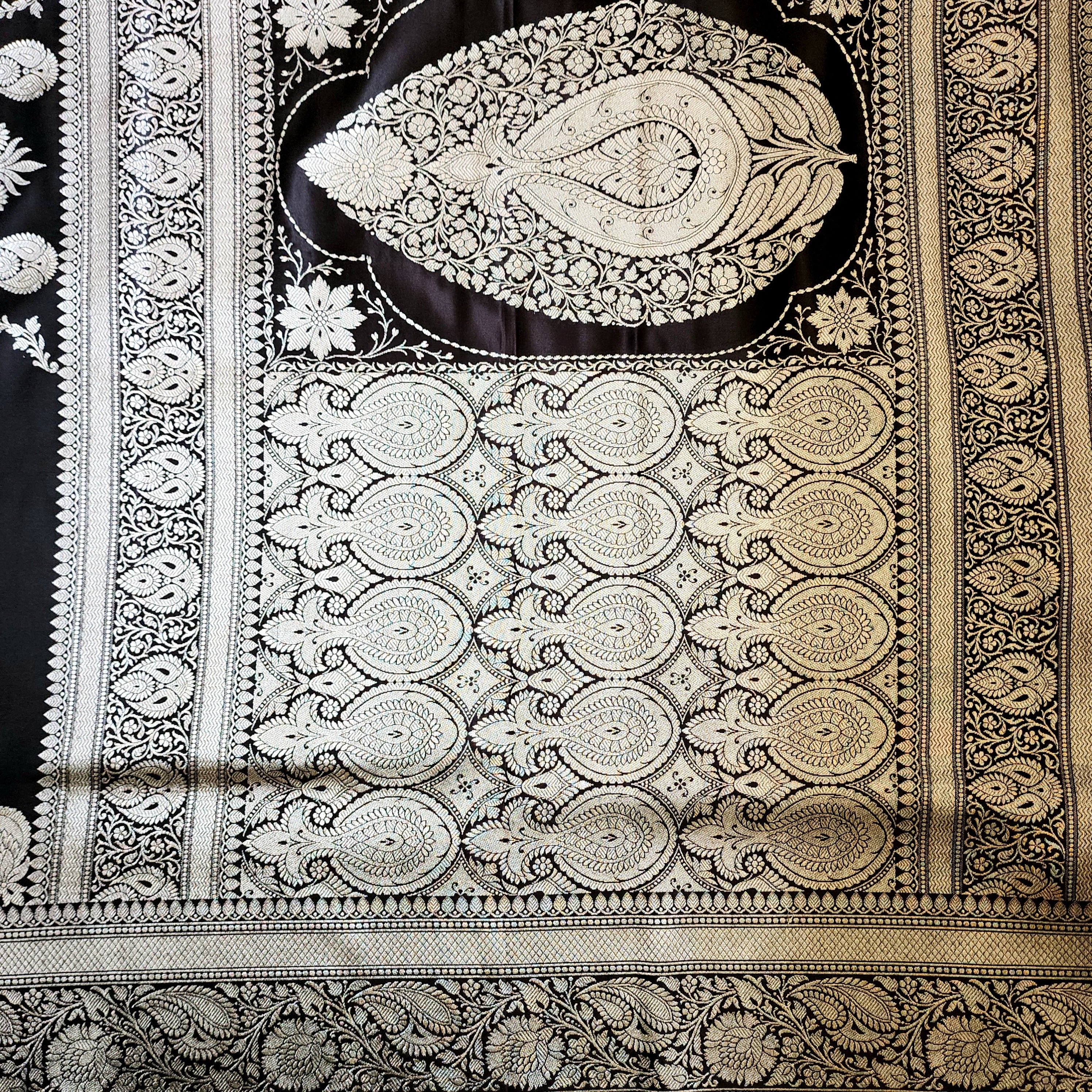 Mulberry Wine Pure Banarasi Katan Silk Saree with light Gold Zari Weaving