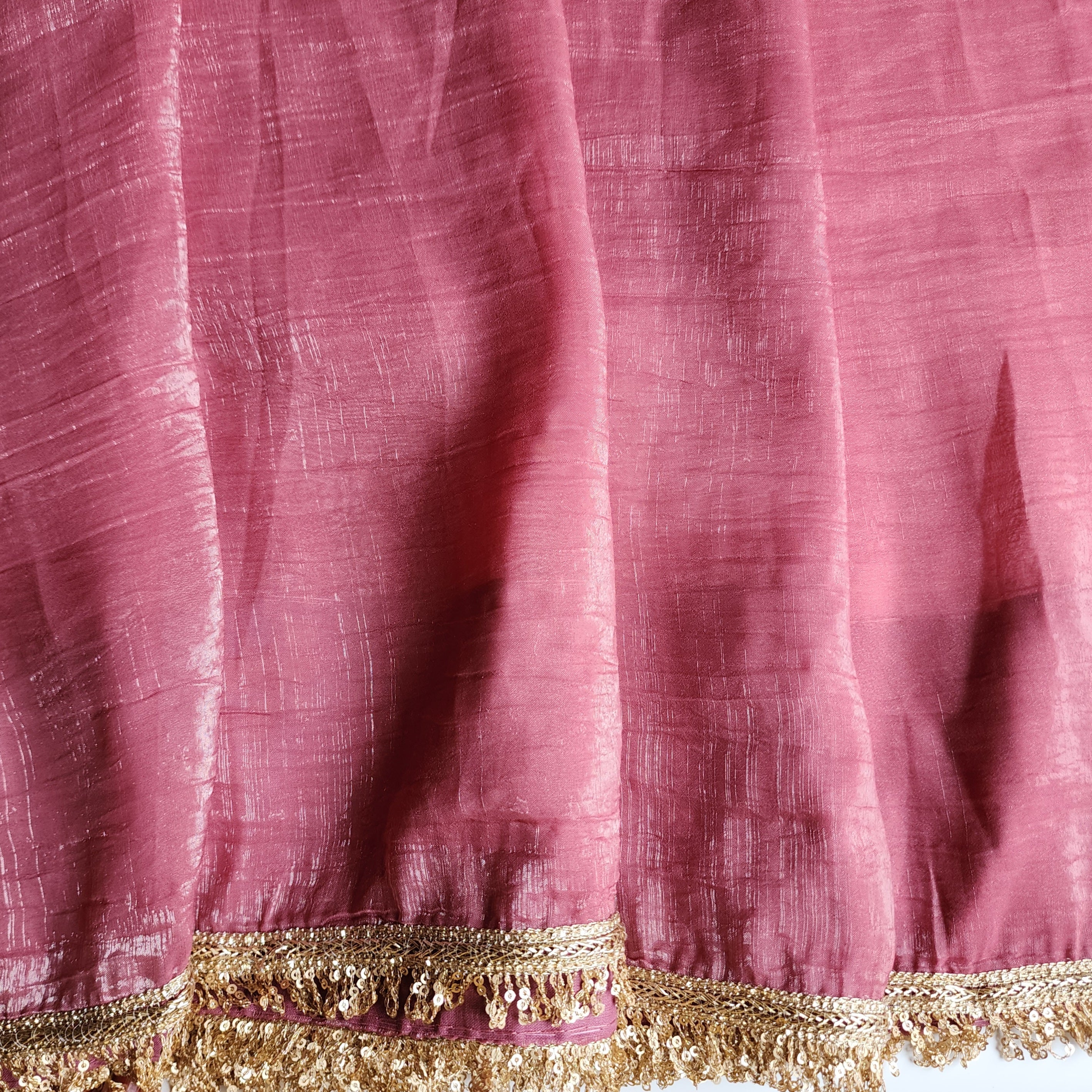 Blush Pink Designer Organza Saree