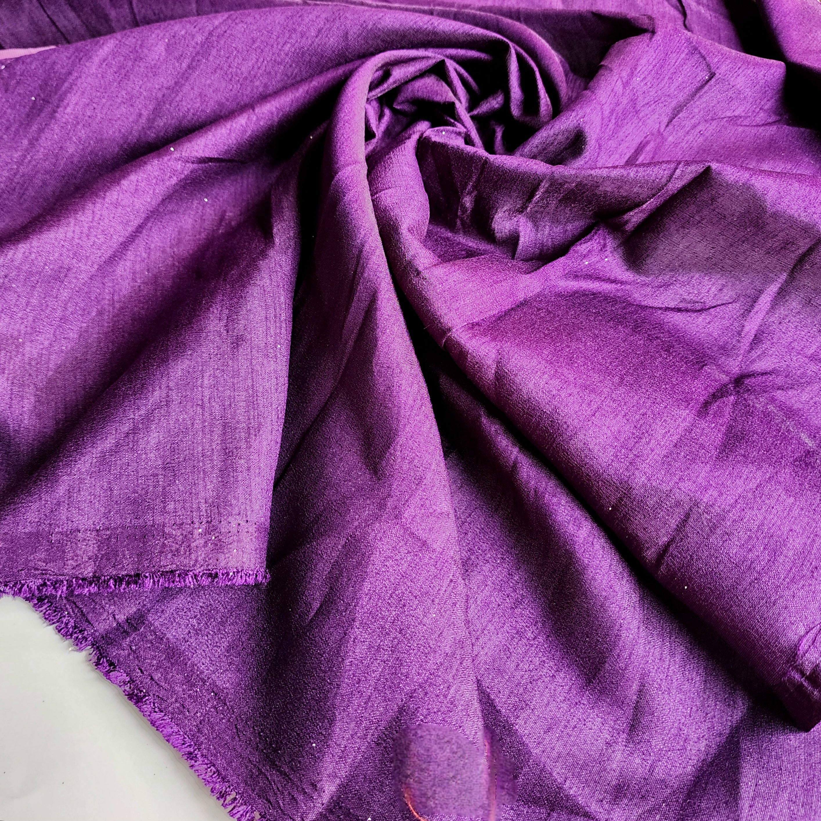 Metallic Mauve Designer Tissue Net Saree