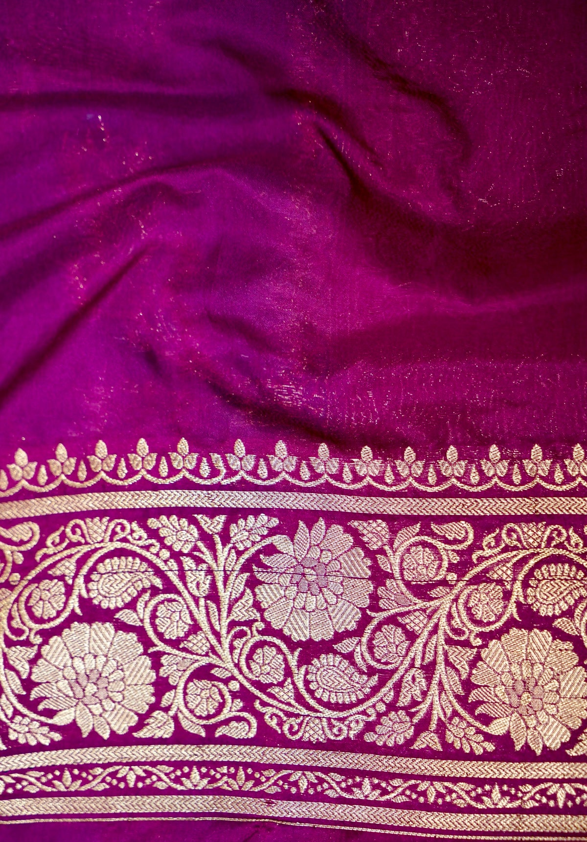 Light Turquoise Blue Semi Katan Silk Saree with Wine Border