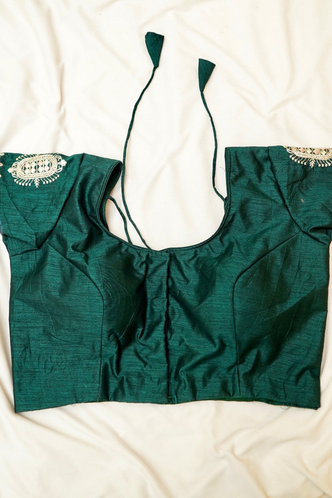 Olive Green Heavy Embroidered Work Designer Tissue Saree with Readymade Blouse