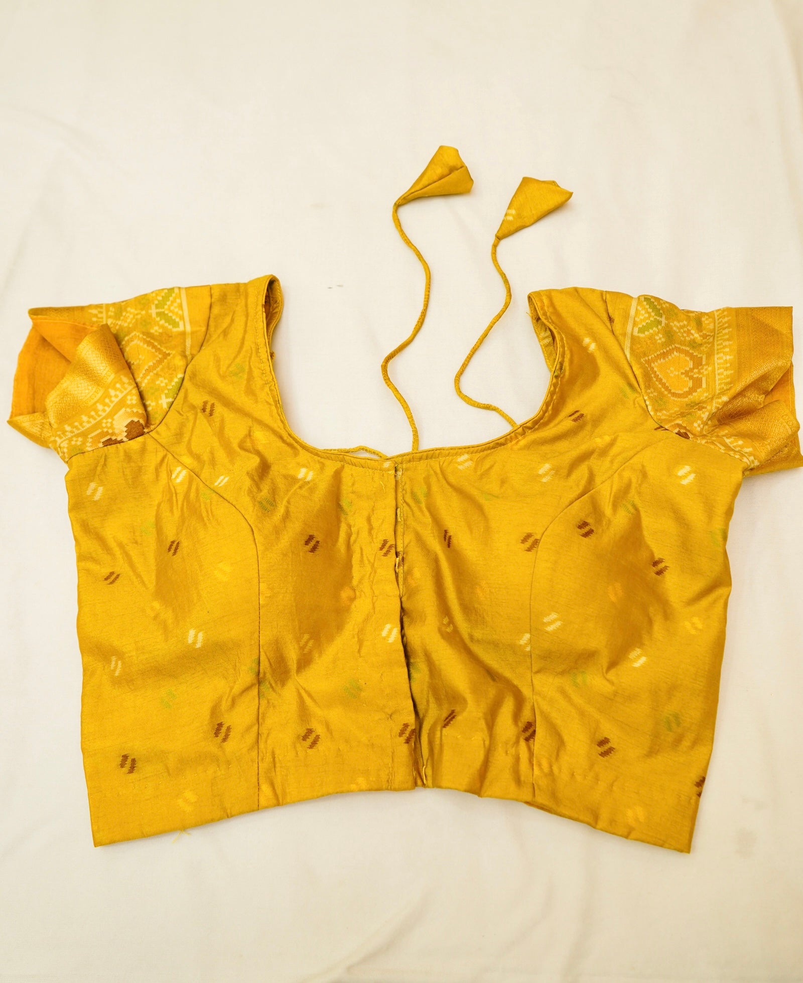 Royal Purple Paithani Style Ikkat Patola Silk Saree with Stitched Blouse