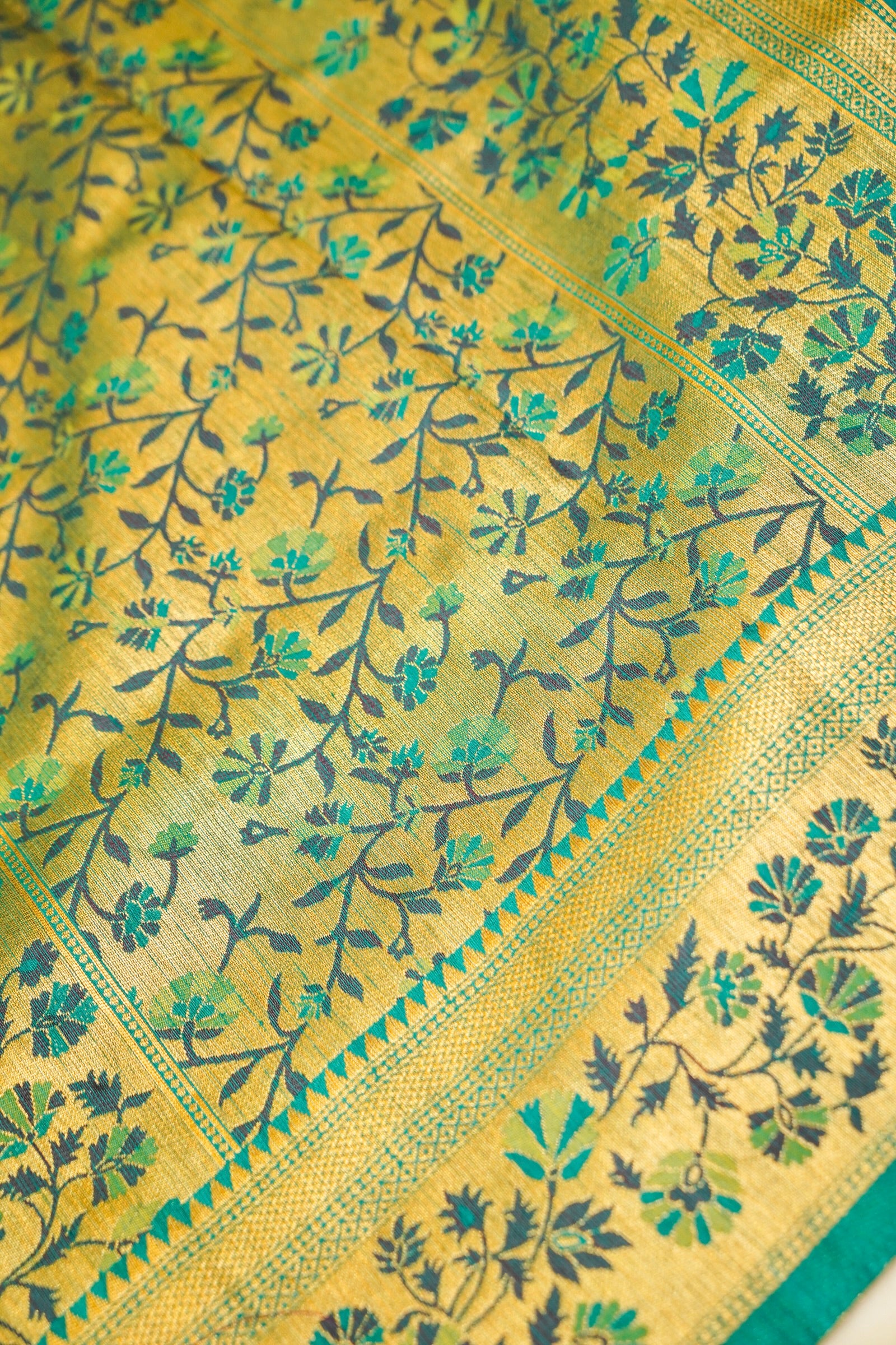 Rani Pink Paithani Style Ikkat Patola Silk Saree with Stitched Blouse