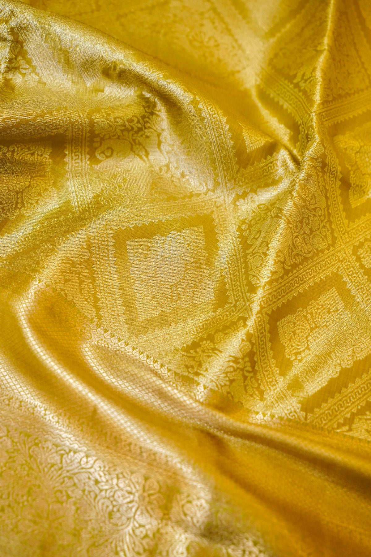 Maithili - Pistachio Green Kanjivaram Tissue Silk Saree