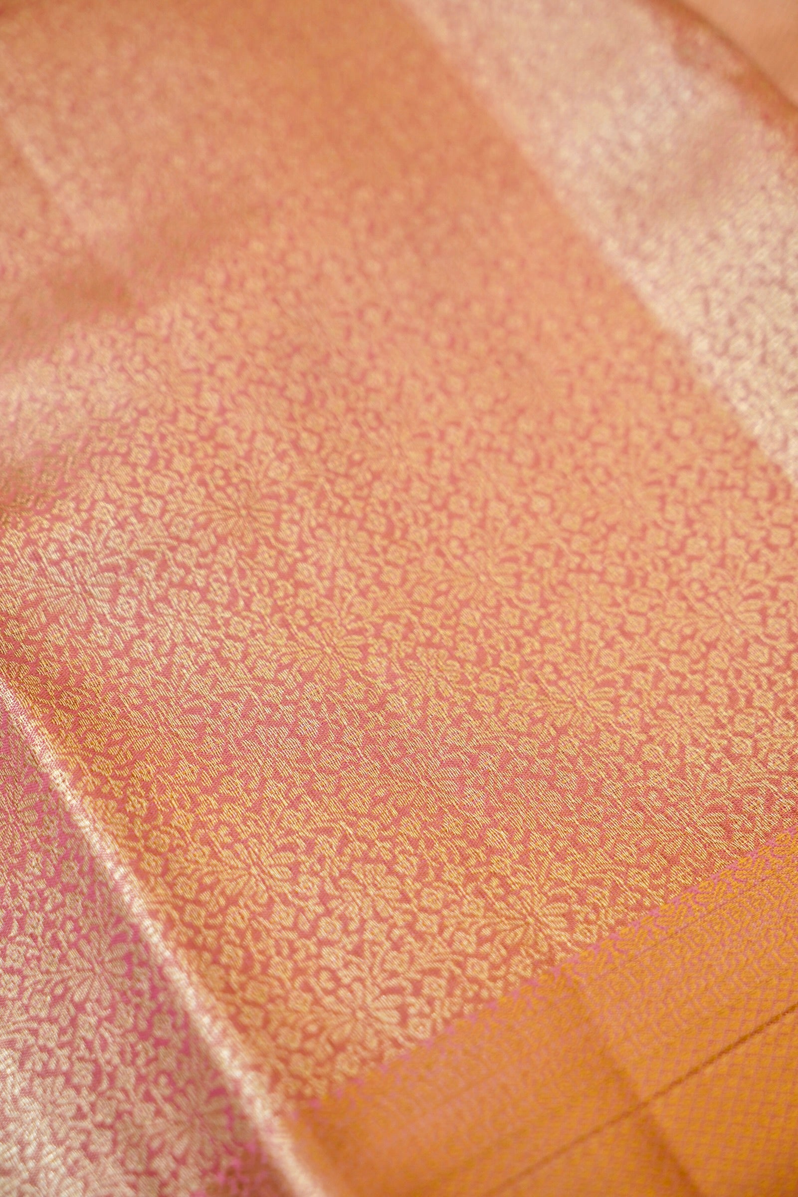 Maithili - Rose Pink Kanjivaram Tissue Silk Saree