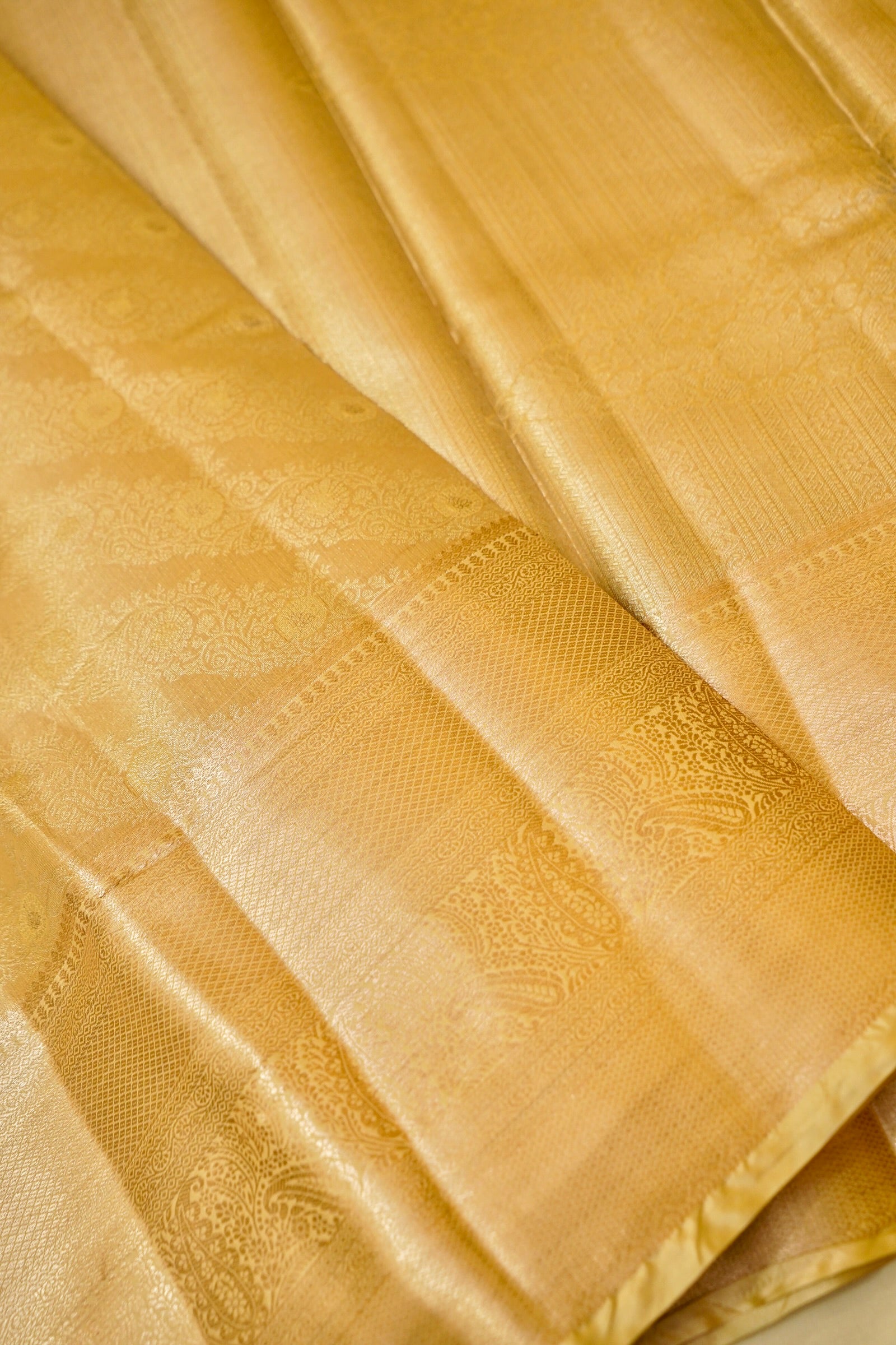Maithili - Soft Gold Kanjivaram Tissue Silk Saree
