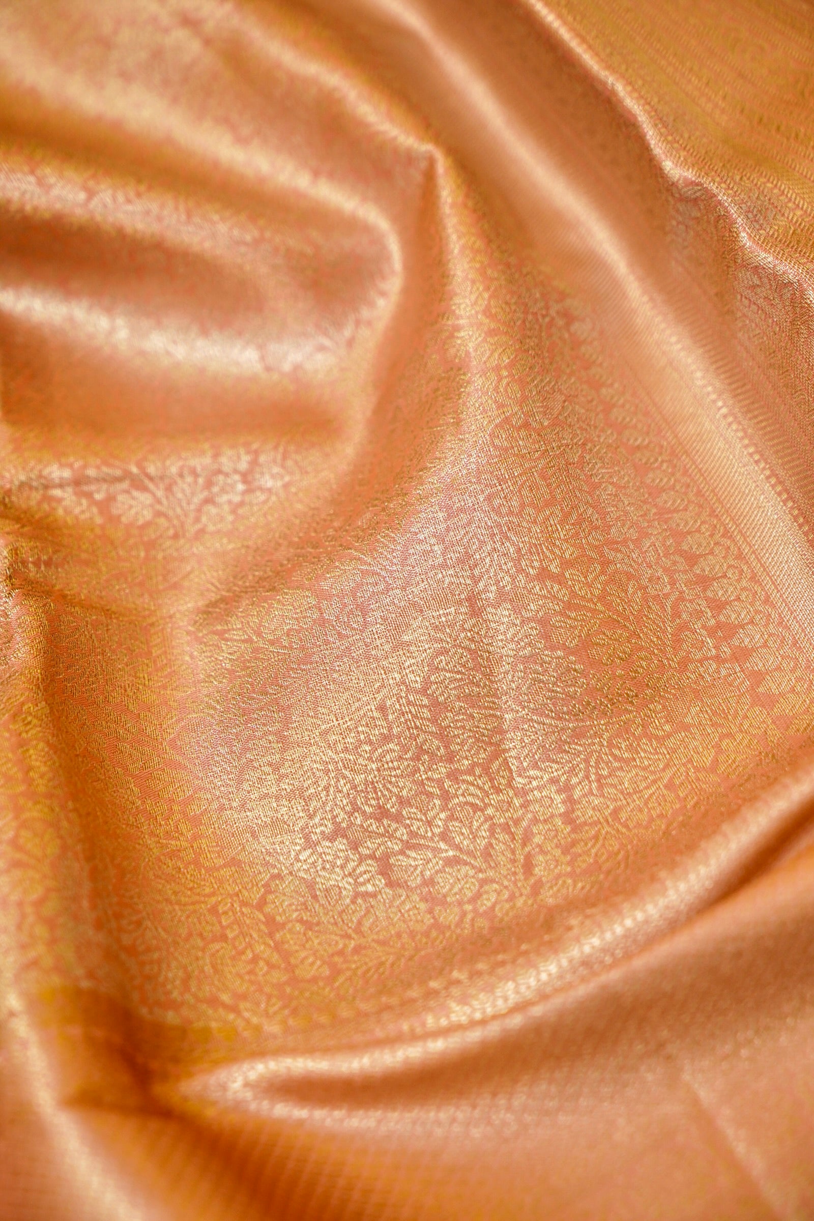 Maithili - Pastel Pink Kanjivaram Tissue Silk Saree