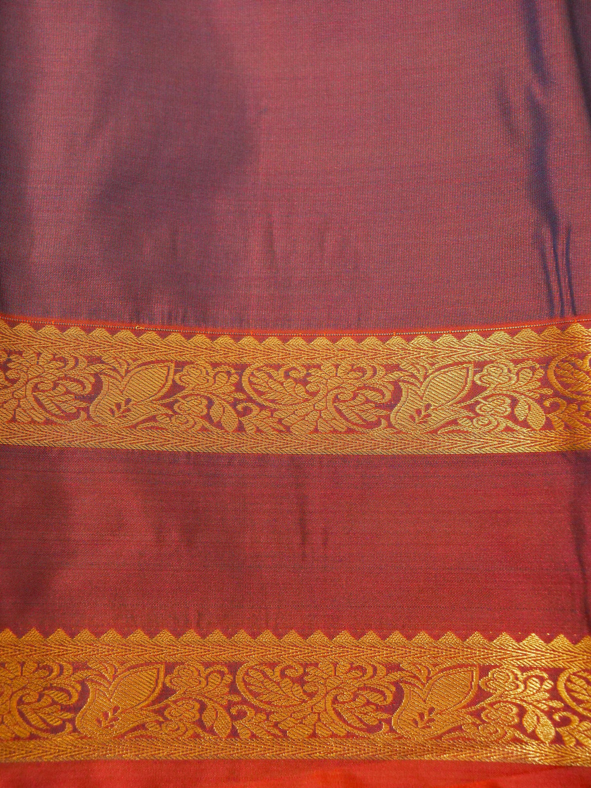 Devi - Peacock Teal Blue Kanjivaram Silk Saree with Korvai Border
