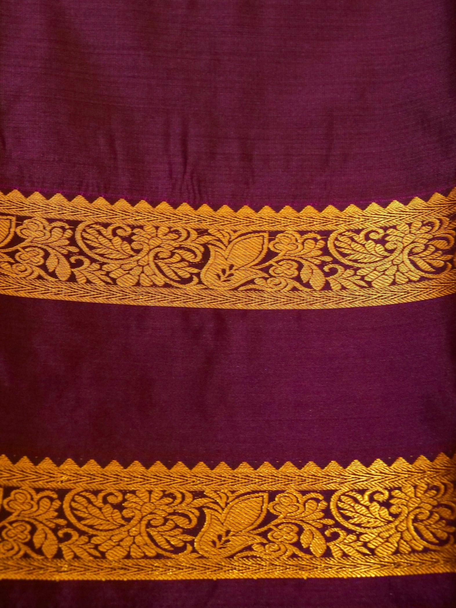 Devi - Forest Green Kanjivaram Silk Saree with Korvai Border