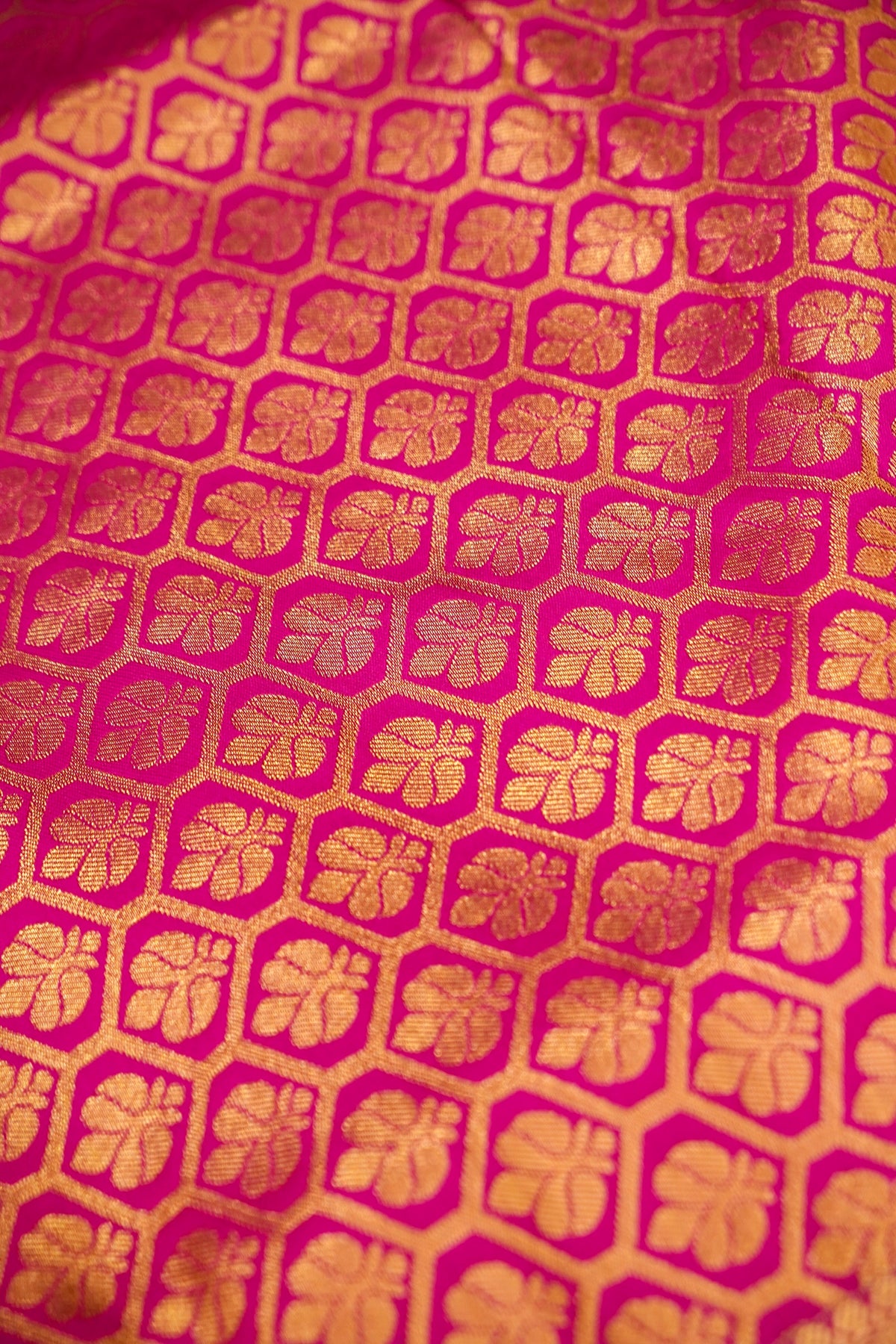 Devyani - Sunshine Orange Kanchi Pattu Silk Saree with Red Border
