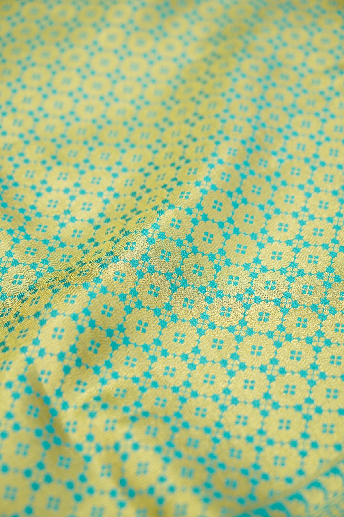 Sharvi - Turquoise and Mint Green Dharmavaram Silk Saree