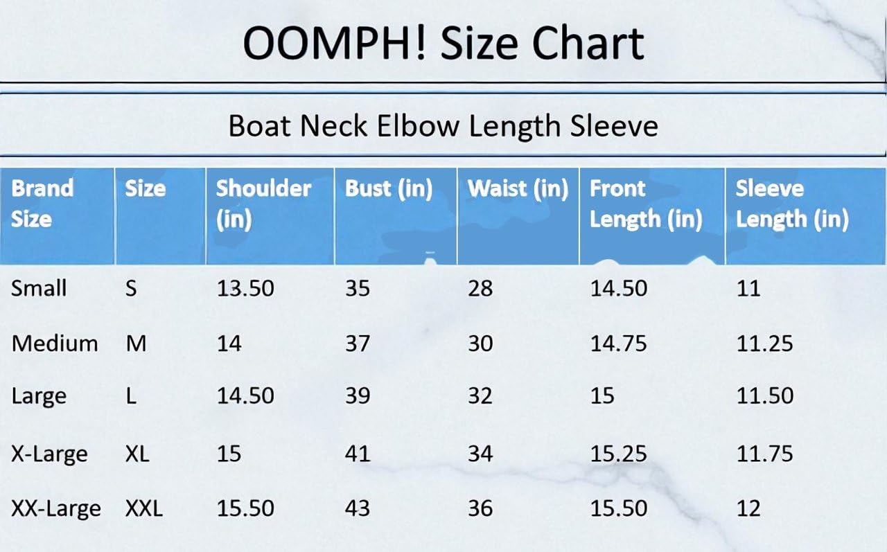 OOMPH! Womens Jacquard Boat Neck Blouse - rbbl184s