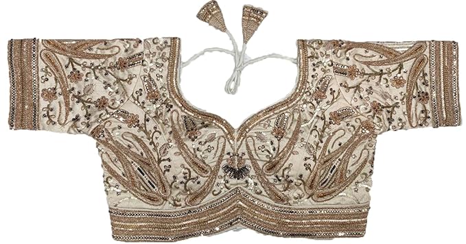 Women's Readymade Bridal Blouse (Cream)