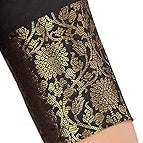 Readymade Black Brocade Blouse with Golden Kanjivaram Border