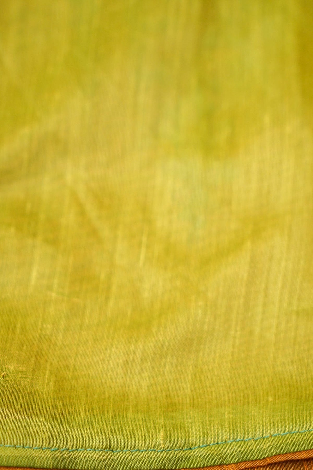 Mustard Banarasi Cotton Saree with Floral Embroidered Pallu