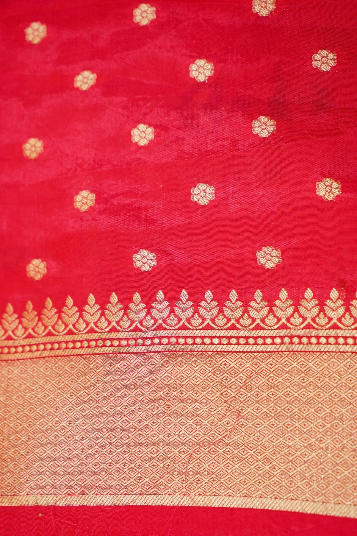 Rose Pink Tissue Silk Saree with Artistic Floral Border