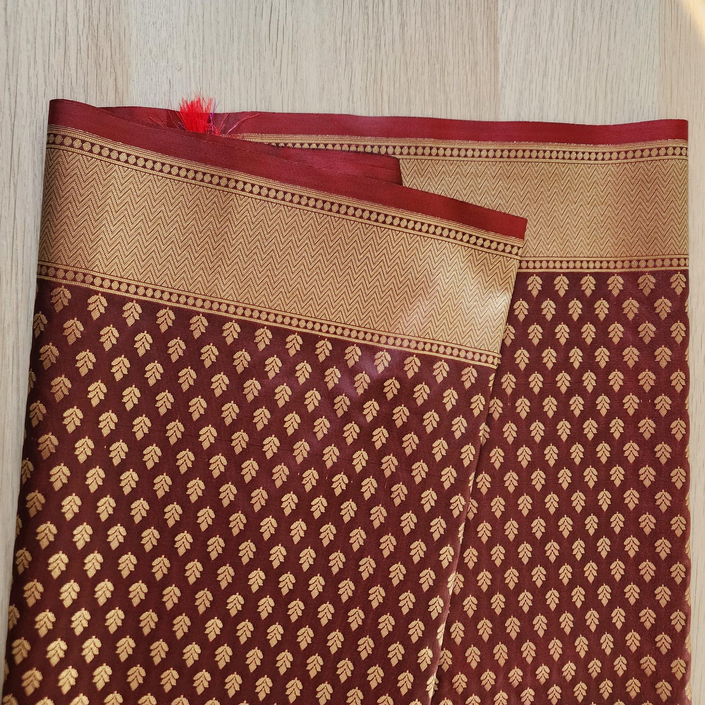 Banarasi Silk Brown Dupatta with gold handweaving, Indian traditional and Festive designer dupatta, luxurious soft Banarsi dupatta