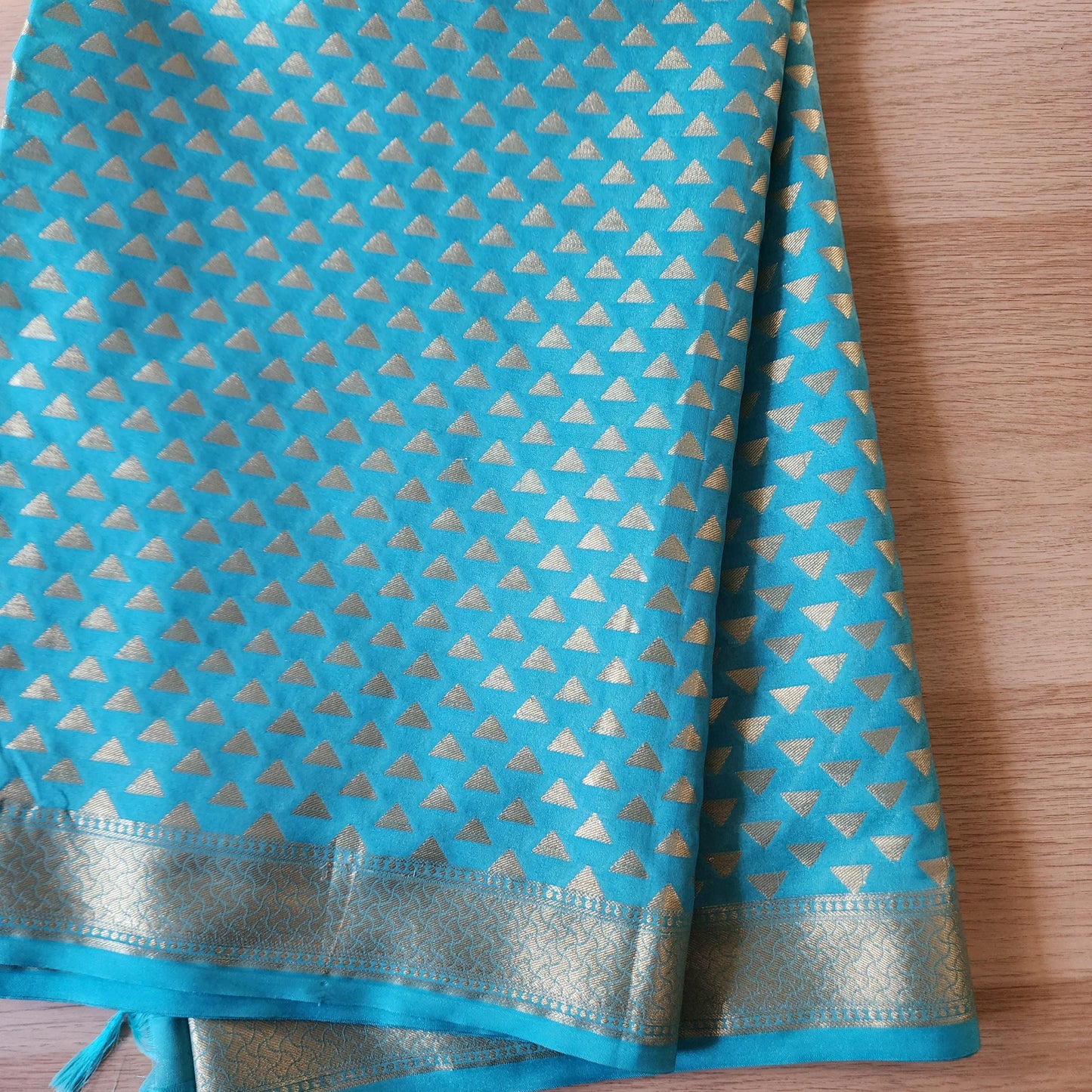 Banarasi Silk Sky Blue Dupatta with gold handweaving, Indian traditional and Festive designer dupatta, luxurious soft Banarsi dupatta