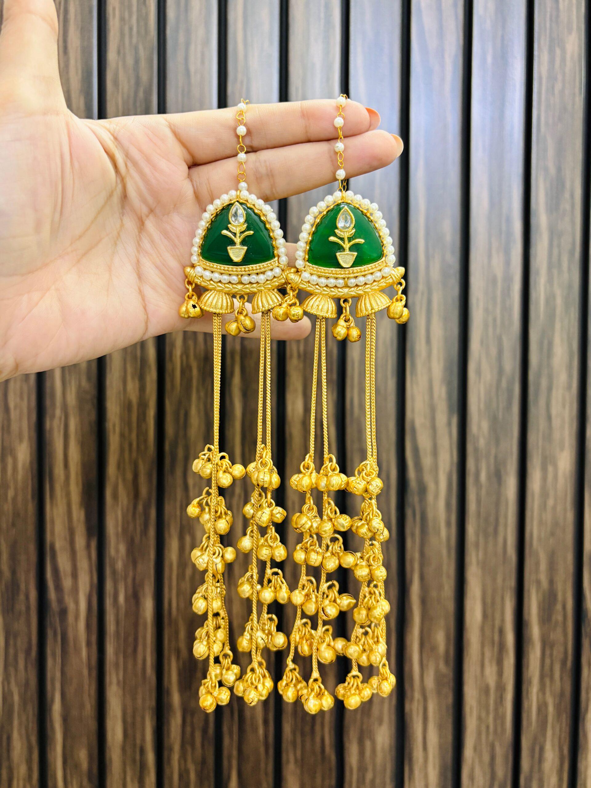 Bold Kashmiri Brass Earrings | Lightweight Statement Jhumkas | Bohemian Indian Wedding Jewelry