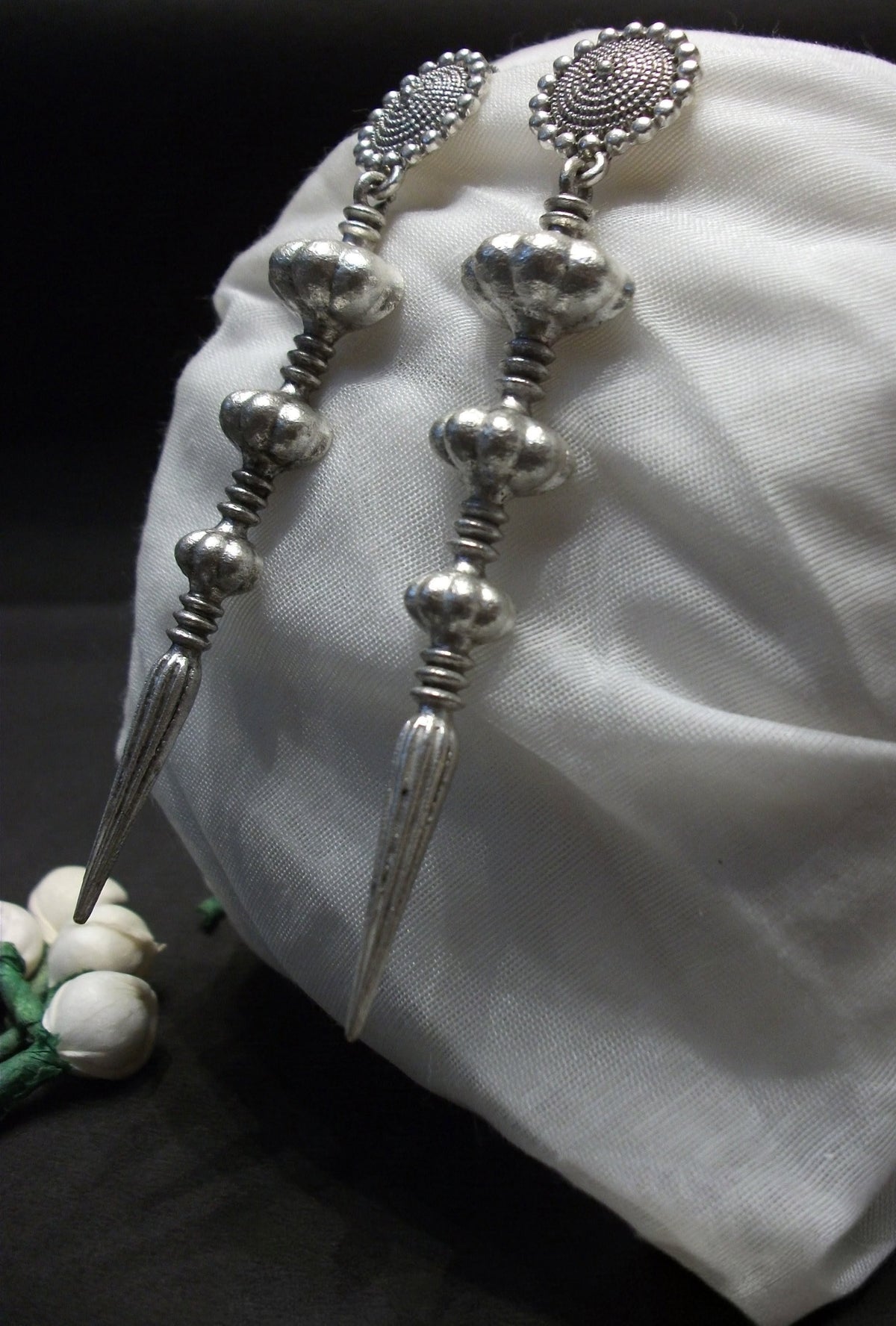 Antique Silver Dangler Earrings