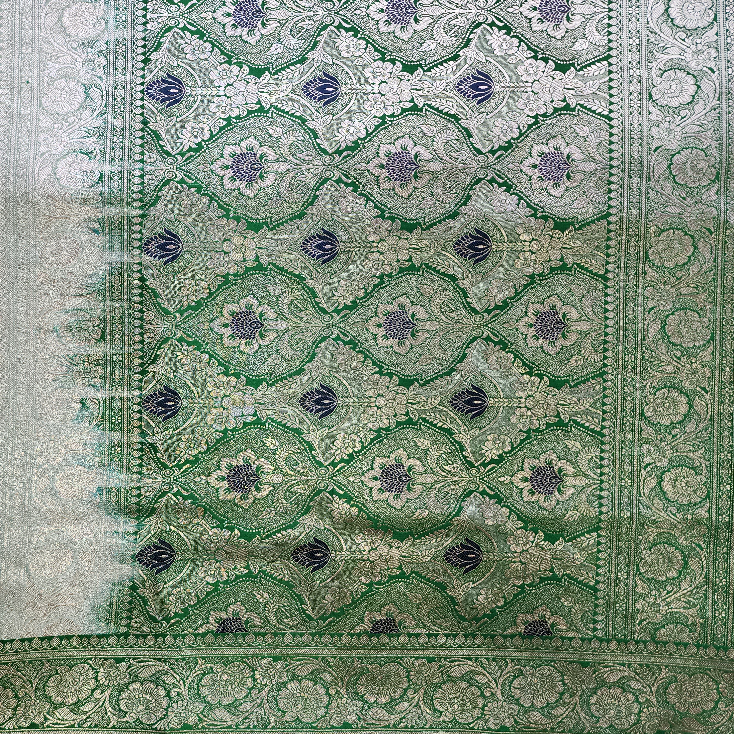 Rose Pink Pure Banarasi Katan Silk Saree with light Gold Zari Weaving