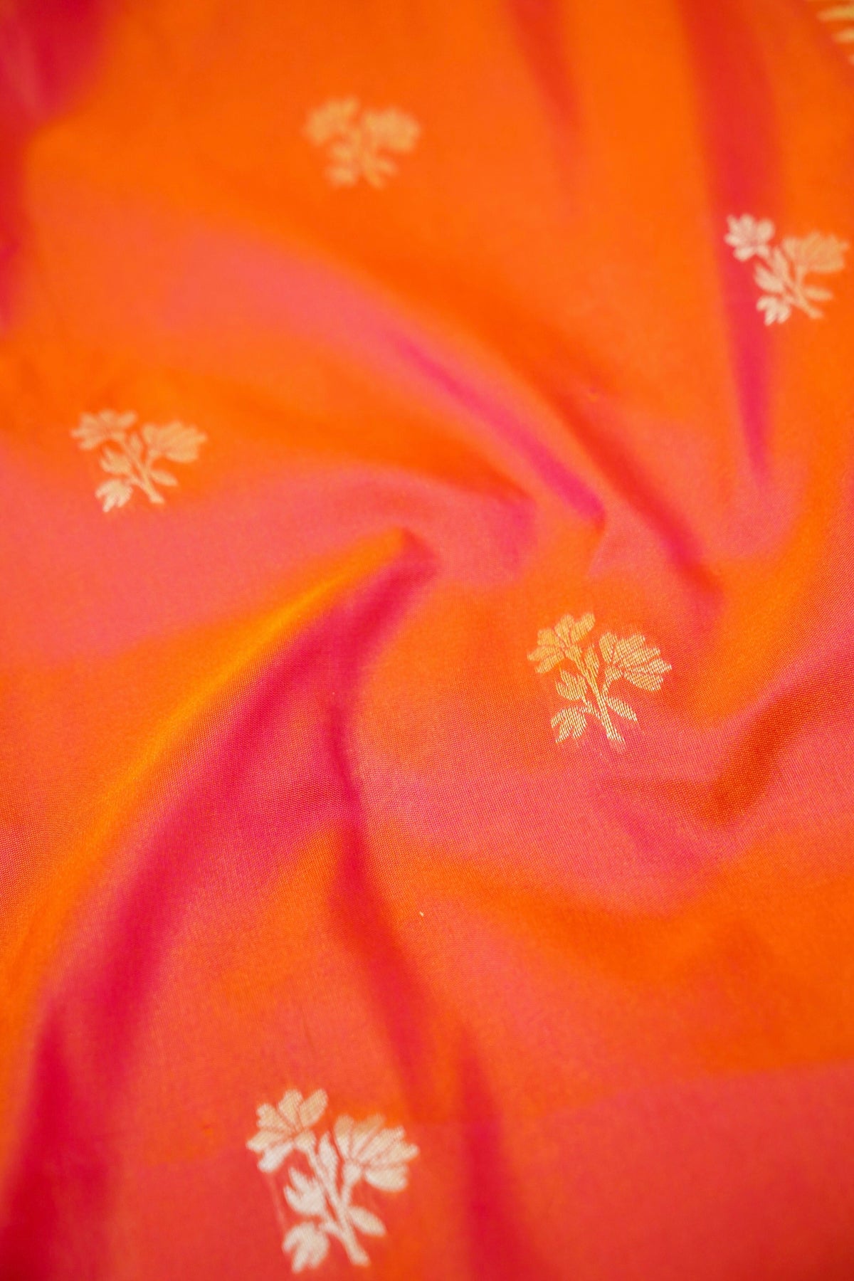 Keshavi - Orange Paithani Silk Saree with Stitched Blouse