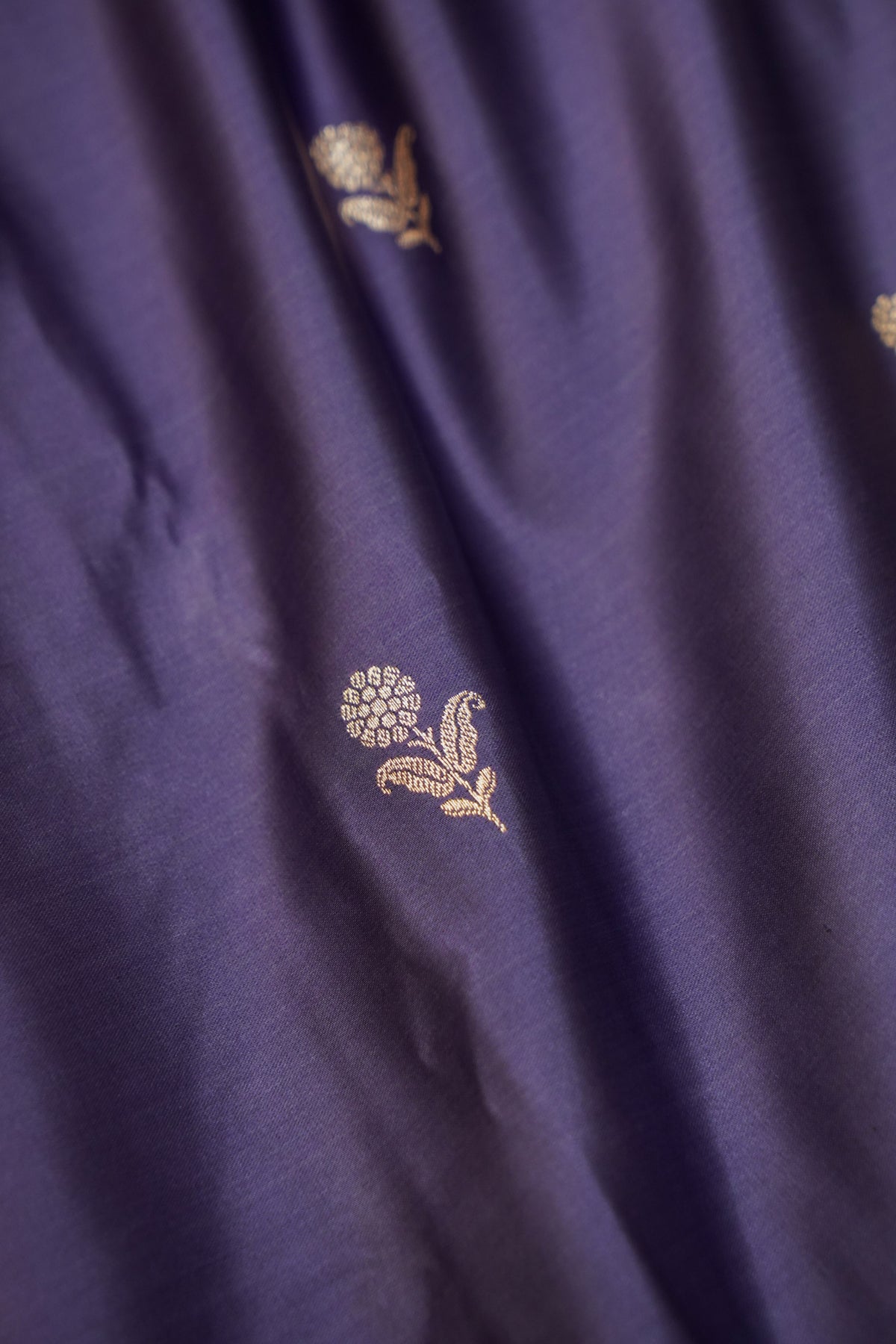 Shruti - Royal Purple Pure Katan Silk Saree