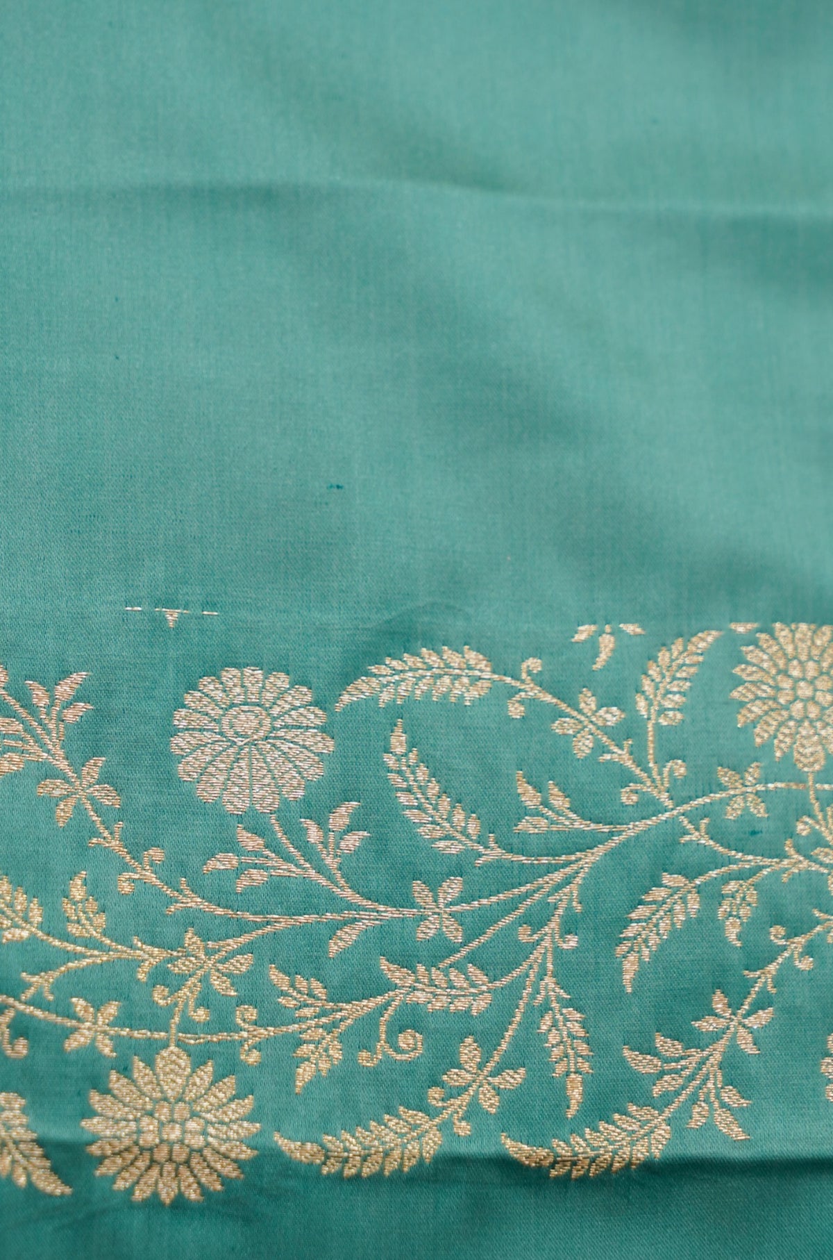 Shruti - Teal Blue Pure Katan Silk Saree
