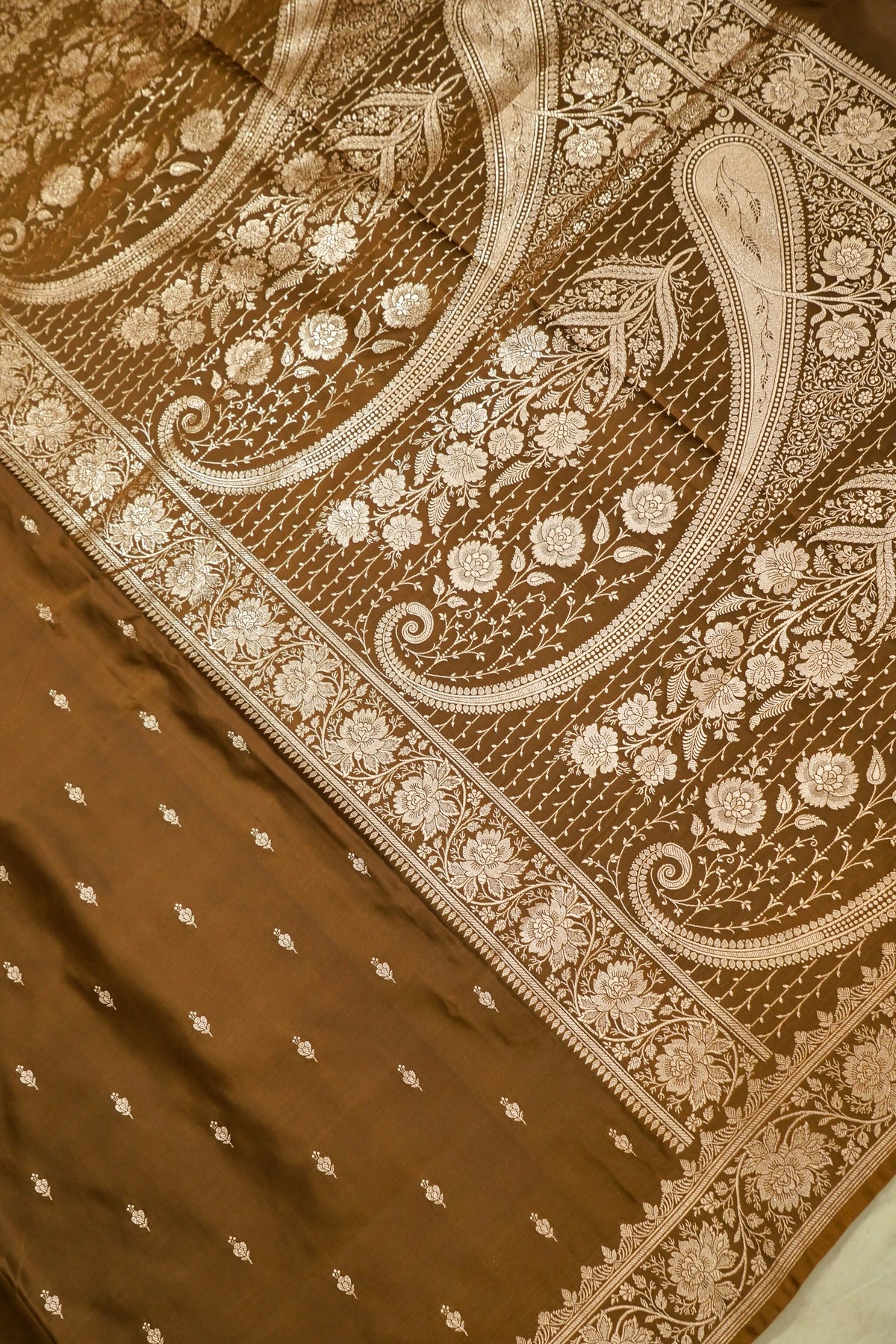 Kruti - Pure Katan Silk Saree in Mustard Gold