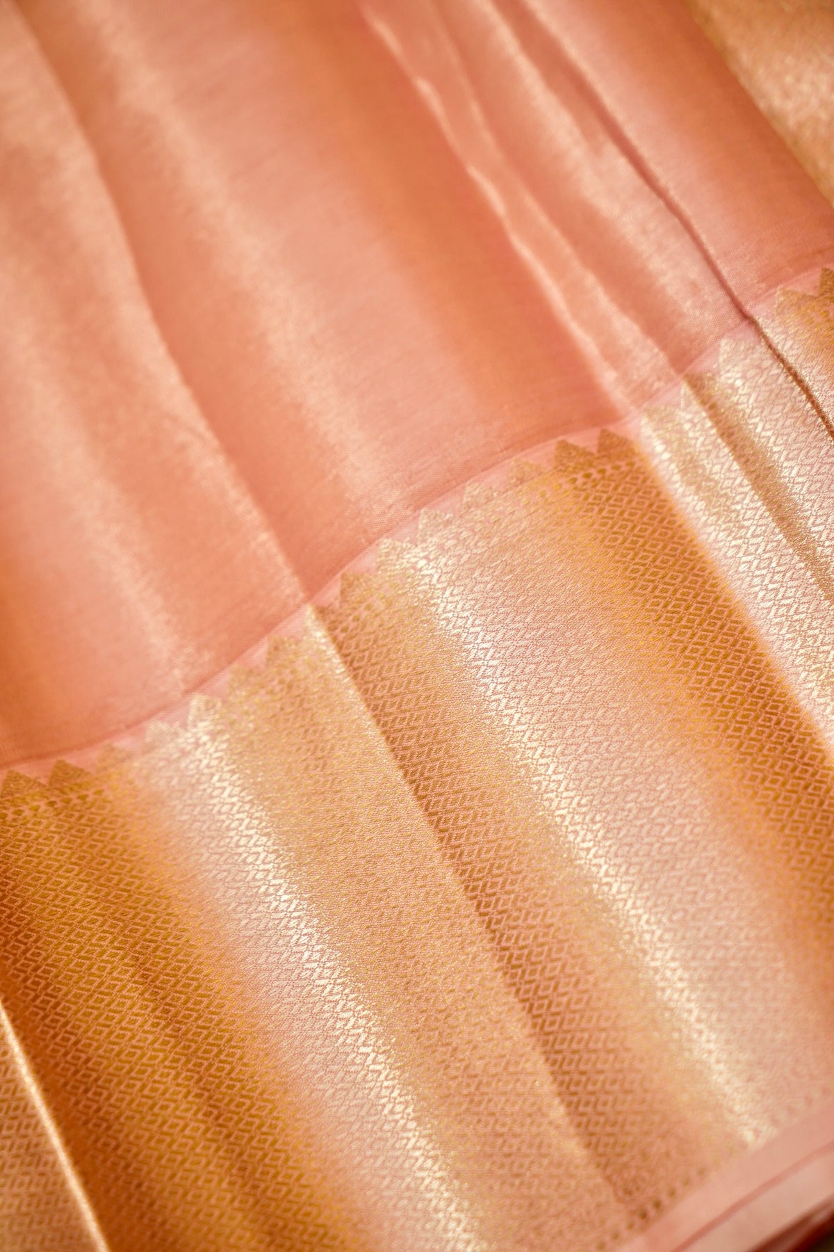 Maithili - Blush Pink Kanjivaram Tissue Silk Saree