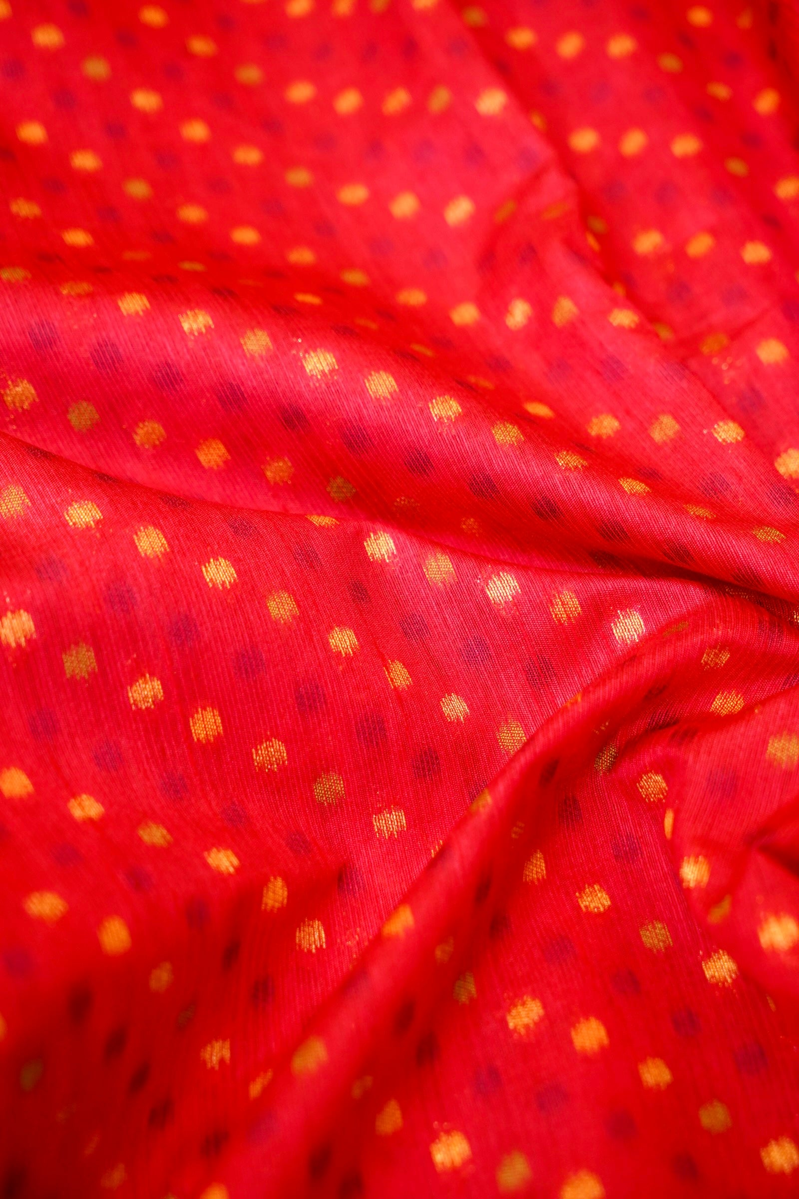 Raddish Red Paithani Style Ikkat Patola Silk Saree with Stitched Blouse