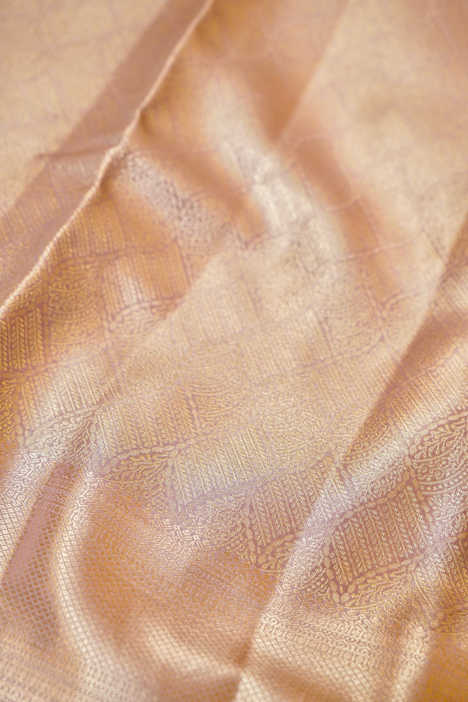 Maithili - Pastel Lilac Kanjivaram Tissue Silk Saree