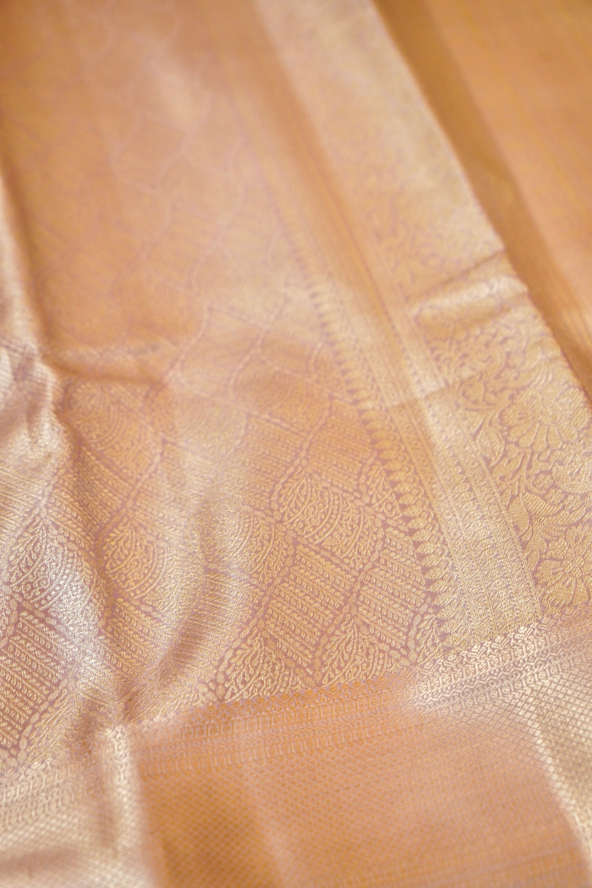 Maithili - Pastel Lilac Kanjivaram Tissue Silk Saree