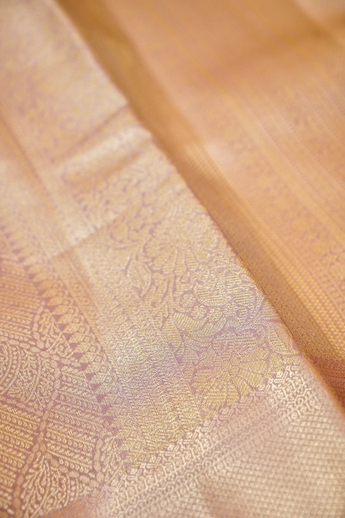 Maithili - Pastel Lilac Kanjivaram Tissue Silk Saree