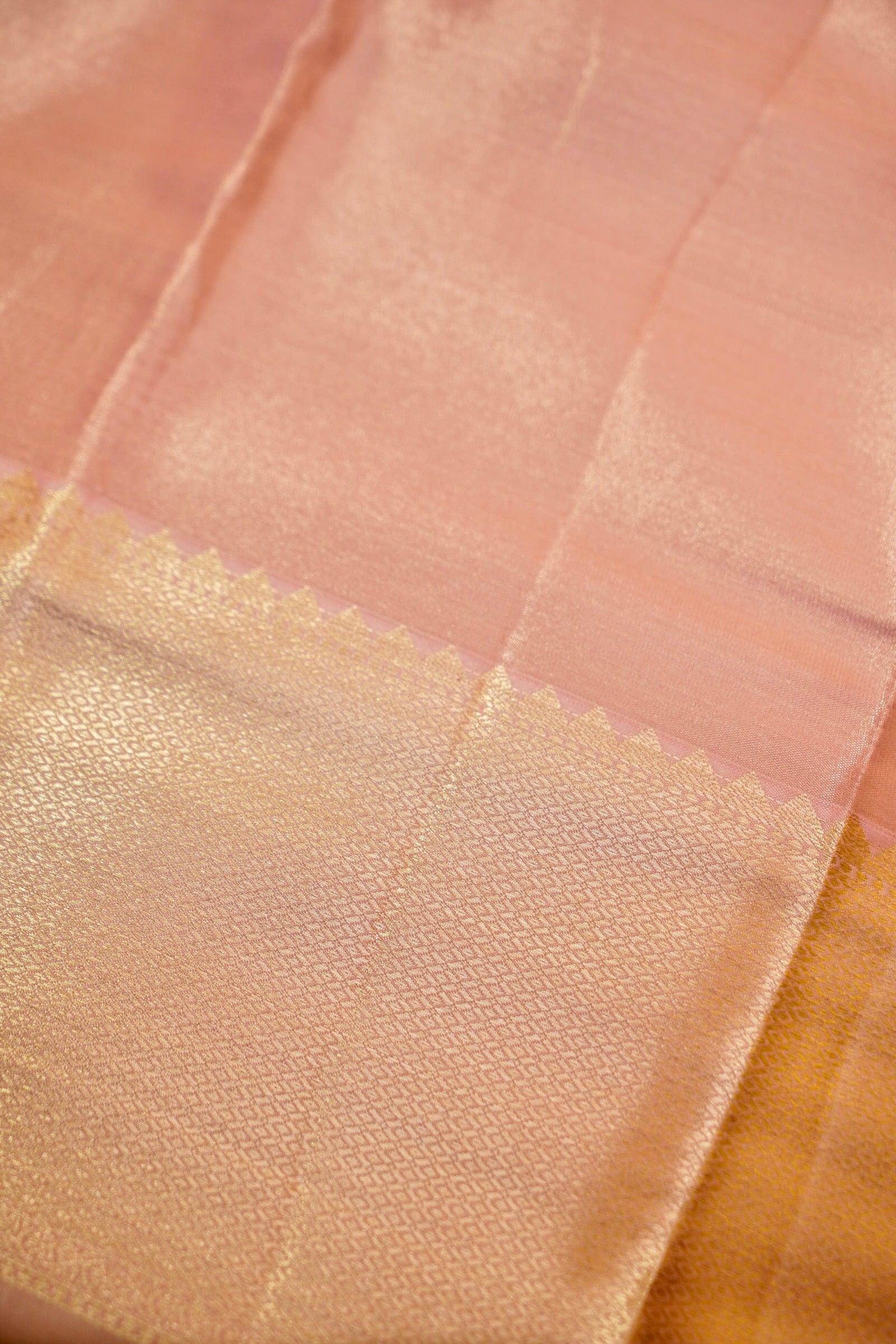 Maithili - Soft Pink Kanjivaram Tissue Silk Saree