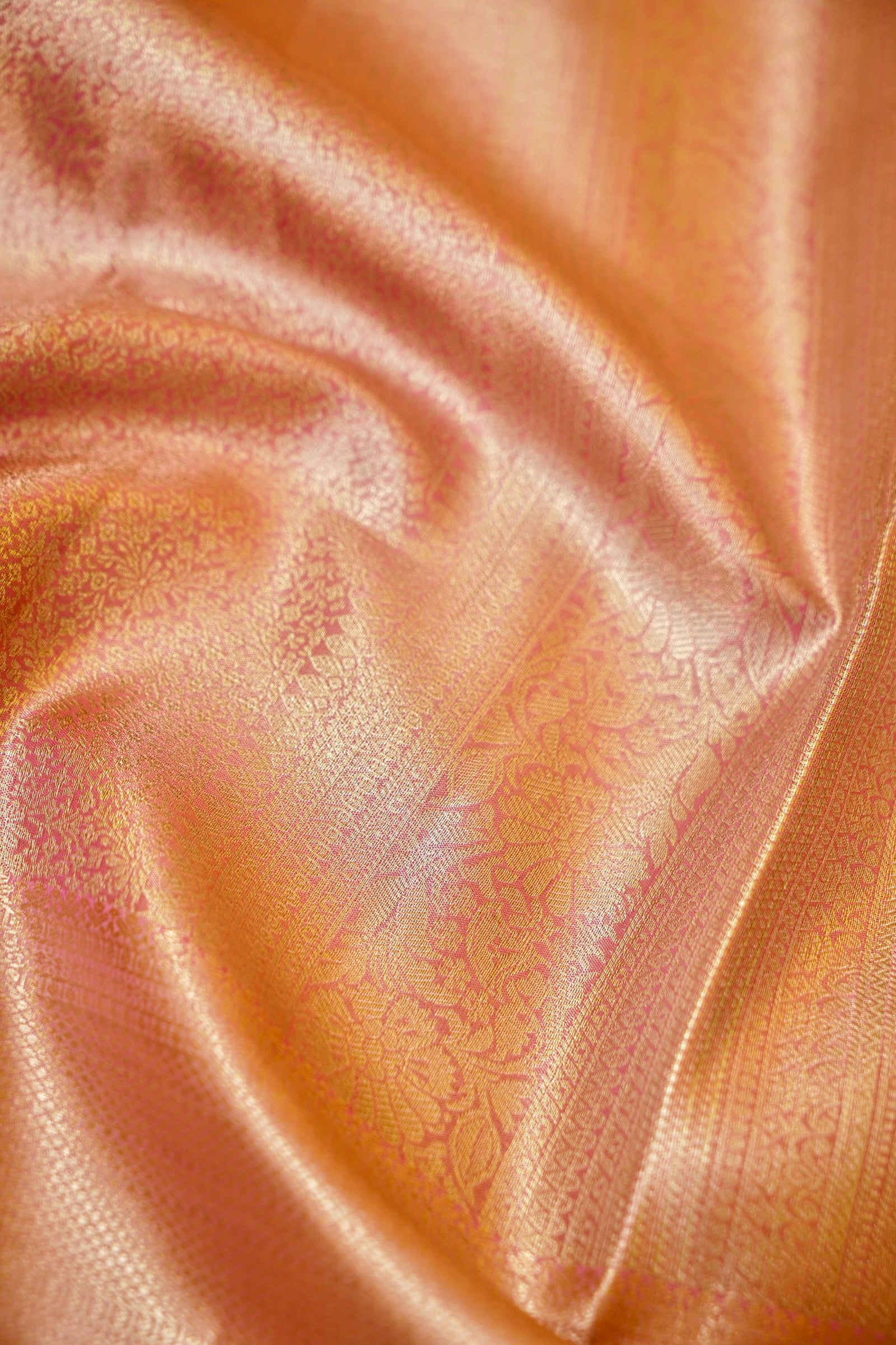 Maithili - Rose Pink Kanjivaram Tissue Silk Saree