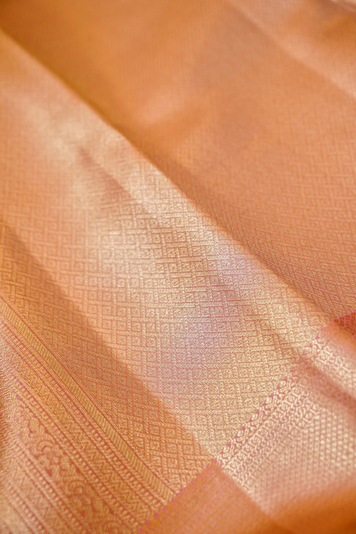 Maithili - Rose Pink Kanjivaram Tissue Silk Saree
