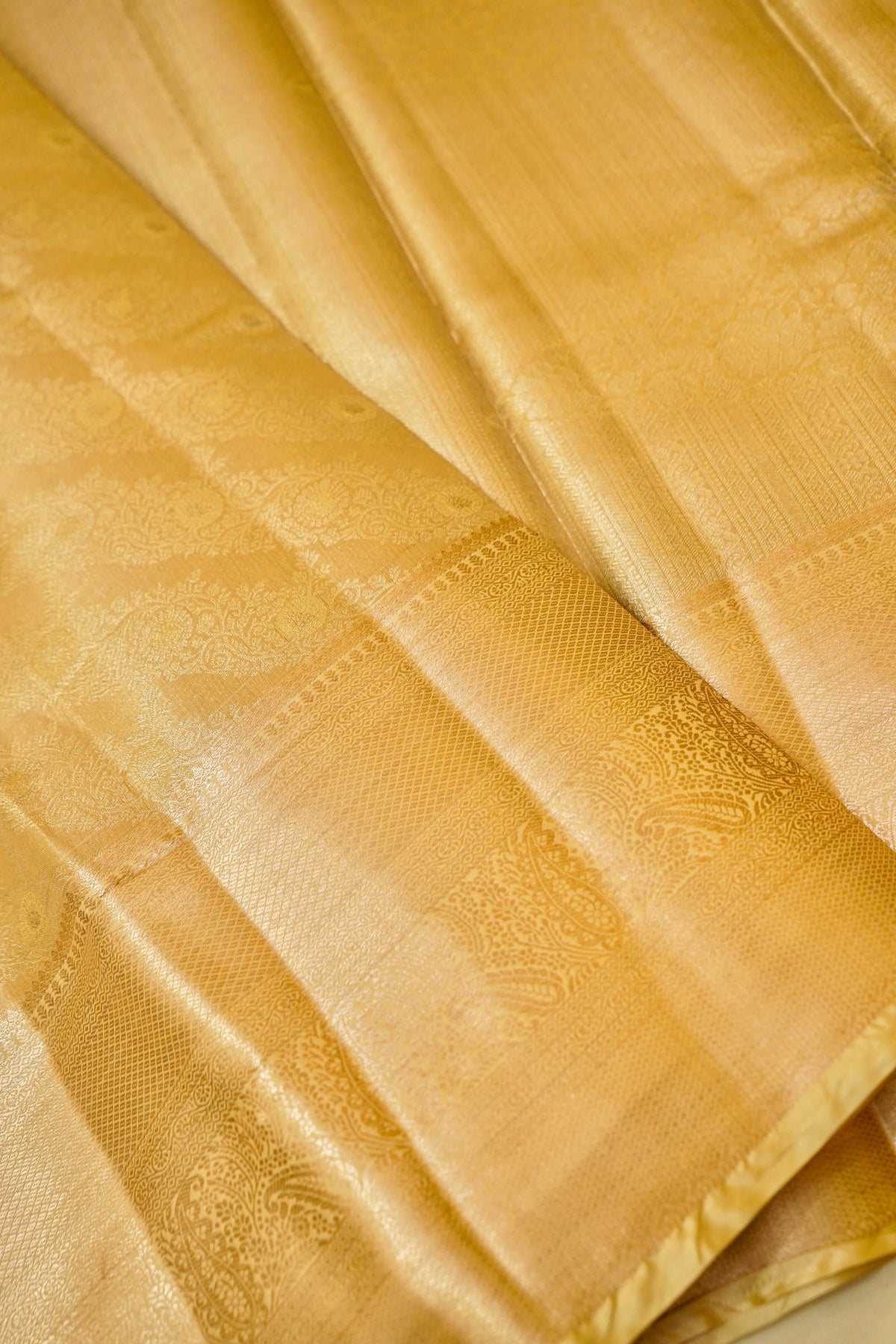 Maithili - Soft Gold Kanjivaram Tissue Silk Saree