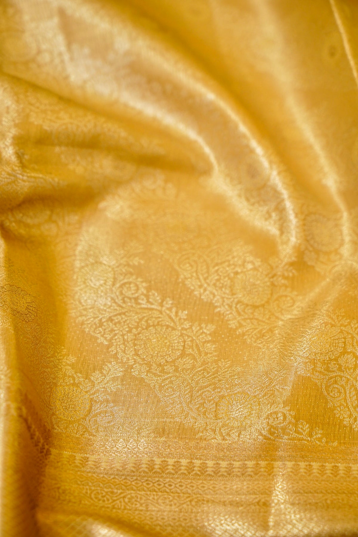 Maithili - Soft Gold Kanjivaram Tissue Silk Saree